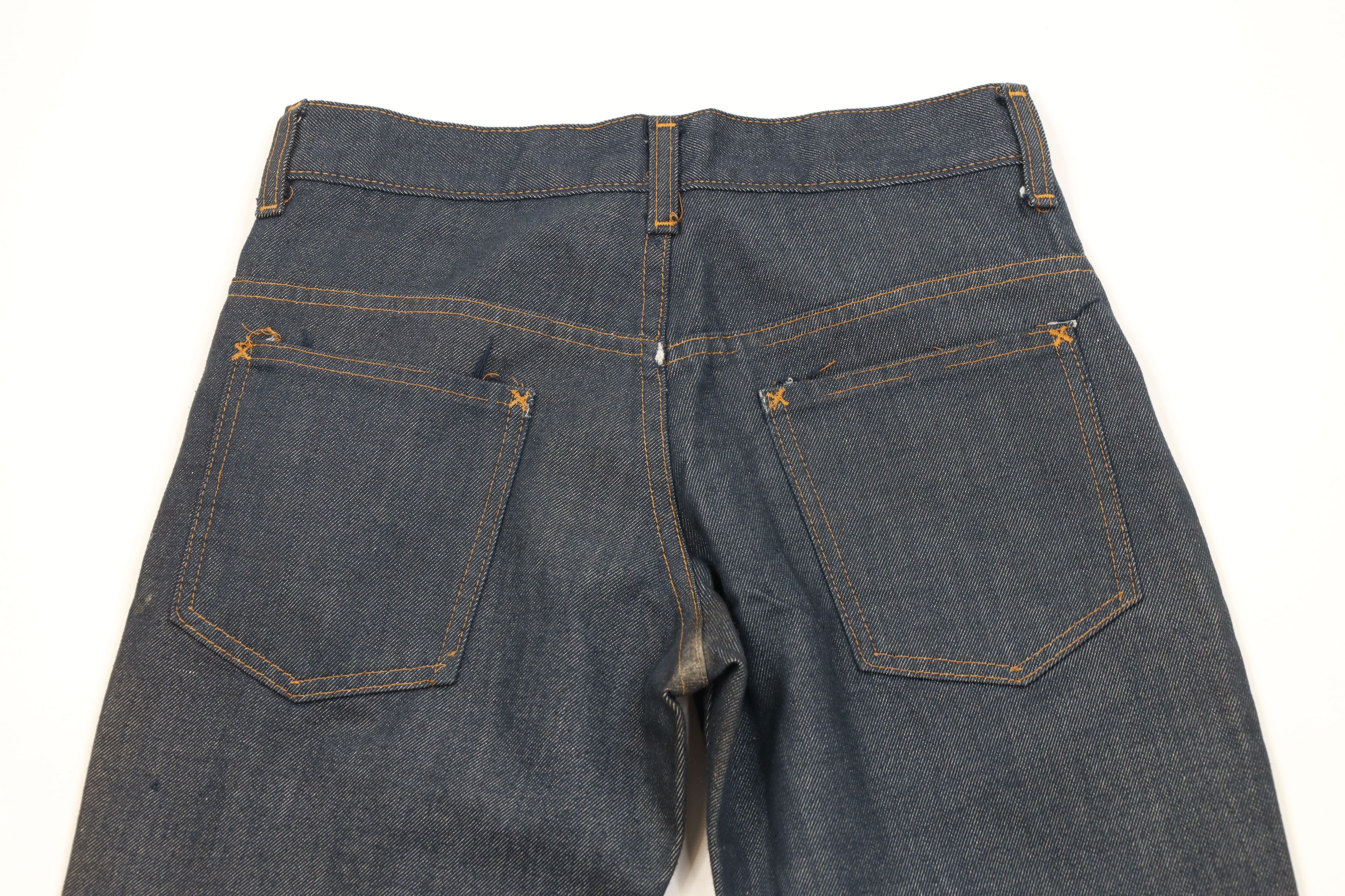 Vintage Vintage 70s Streetwear Wide Leg Denim Jeans Indigo Blue USA Size US 28 / EU 44 - 10 Thumbnail