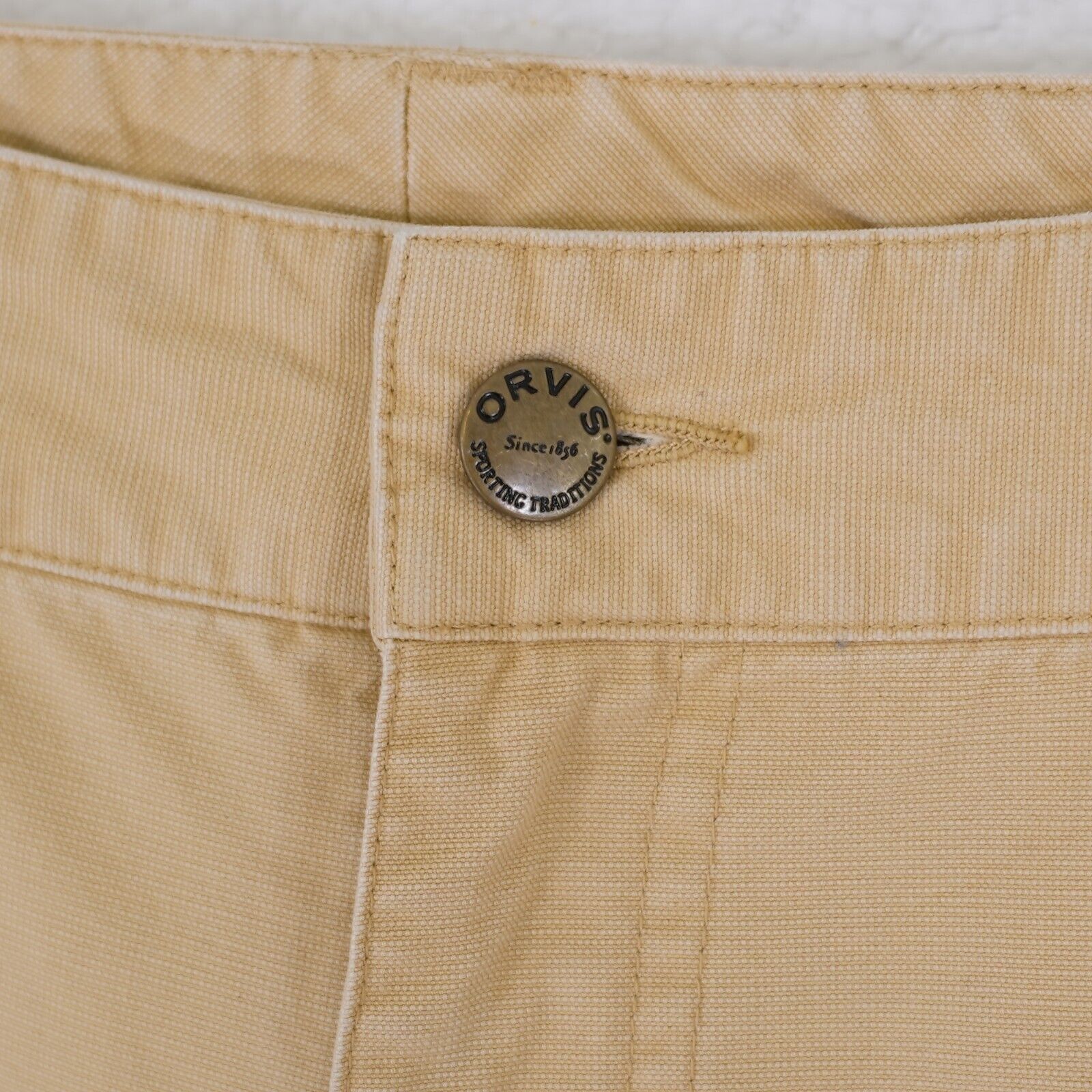 Orvis Orvis Cotton Tan Chino Pants 36/31 Flat Front Mid Rise Size US 36 / EU 52 - 3 Thumbnail