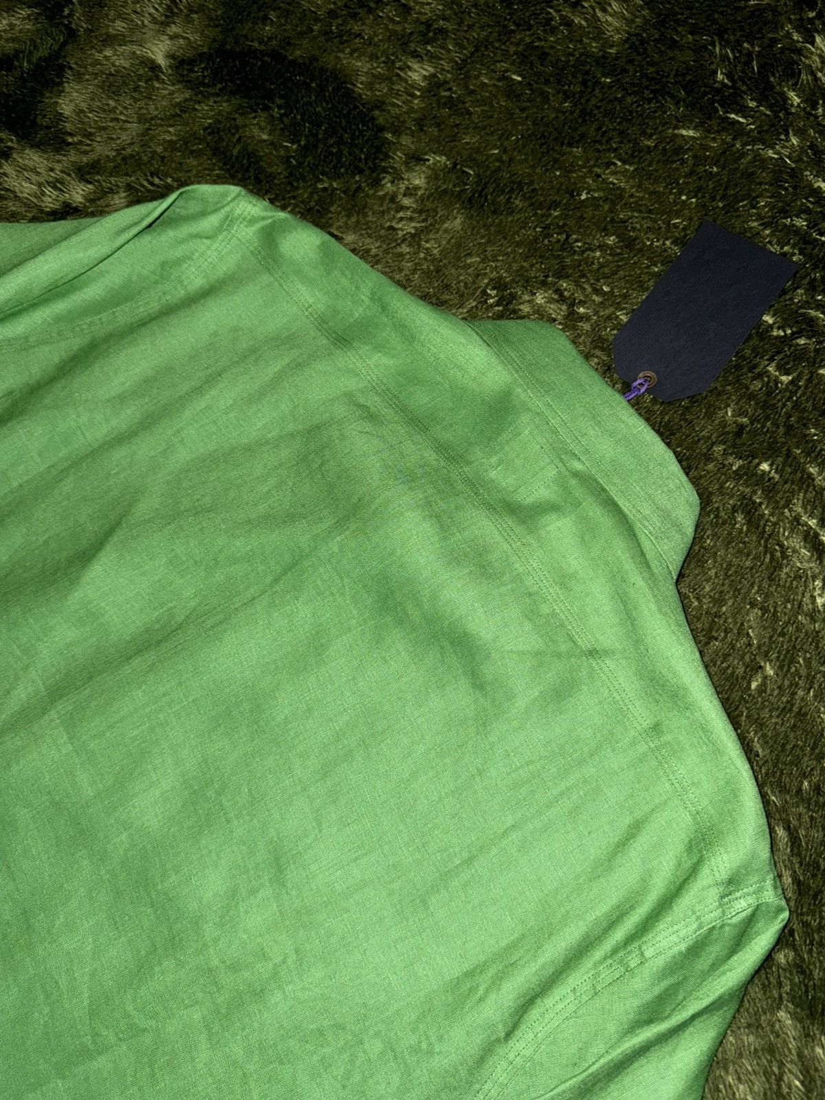 Needles [XL] NEEDLES JAPAN linen cotton blended work shirts green Size US XL / EU 56 / 4 - 10 Thumbnail