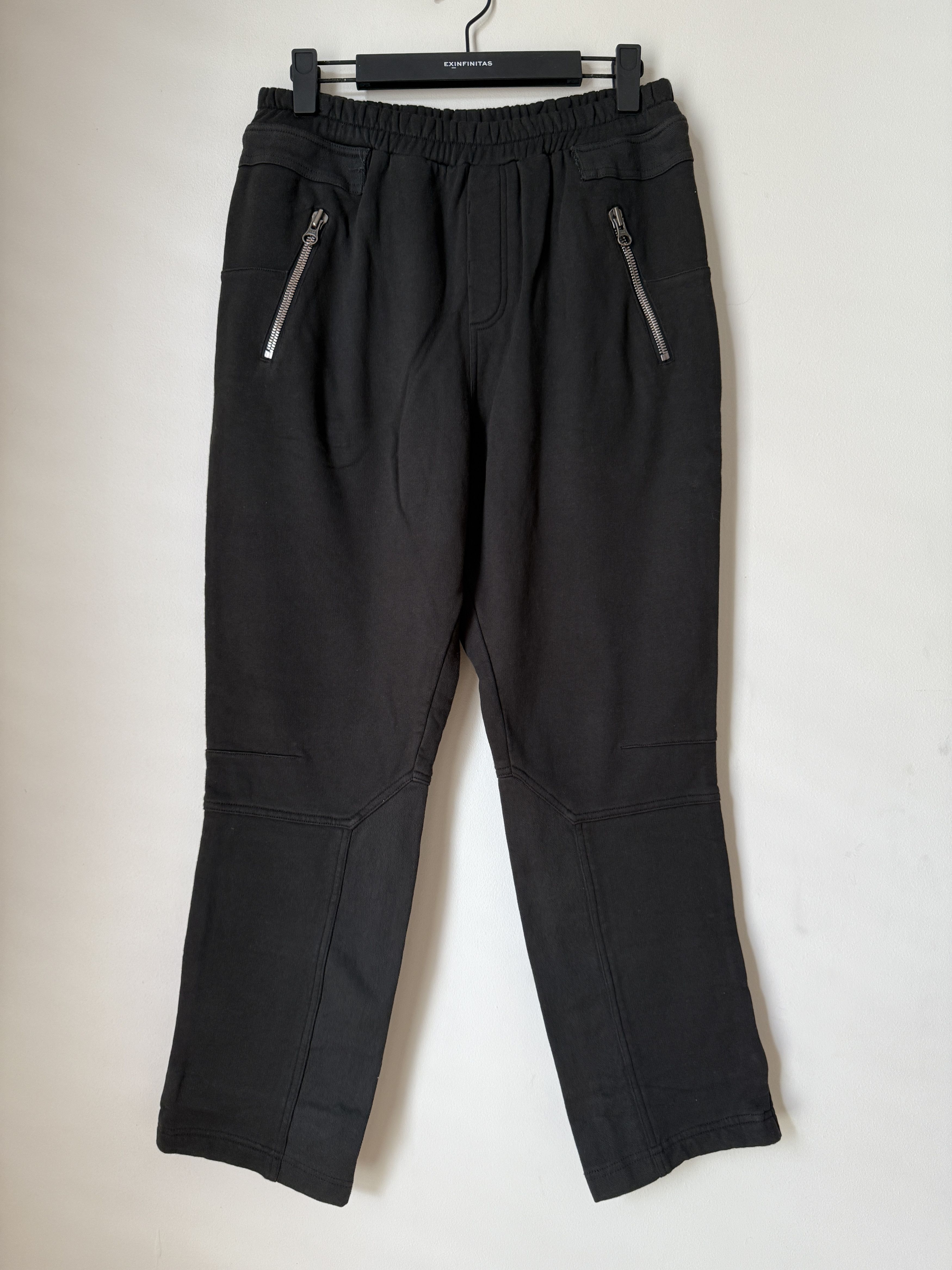 EX INFINITAS TAPERED BLACK FLEECE ZIP BOARD TRACKPANTS. SIZE M Size US 32 / EU 48 - 2 Thumbnail