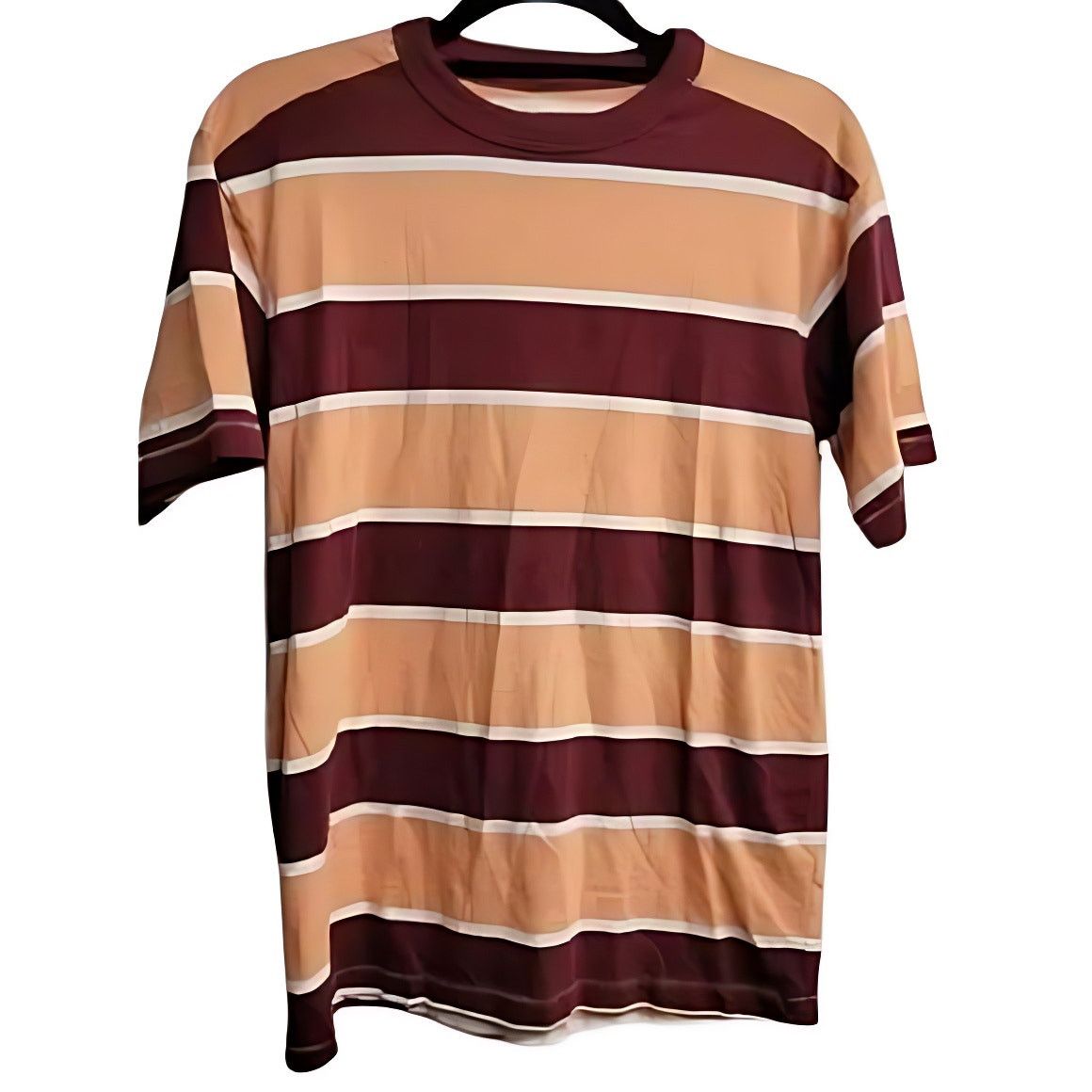 BP. BP T-Shirt Crewneck Short Sleeve Coral & Burgundy Men's XXS Size US XS / EU 42 / 0 - 1 Thumbnail