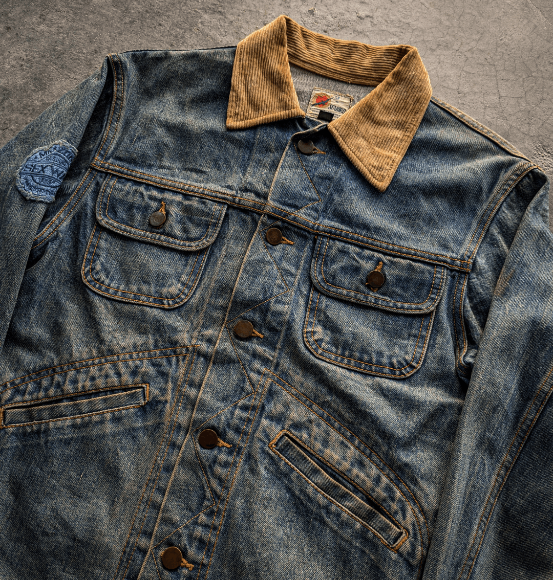 Vintage Vintage Seabird Trucker Denim Jacket Selvage Size US M / EU 48-50 / 2 - 2 Thumbnail
