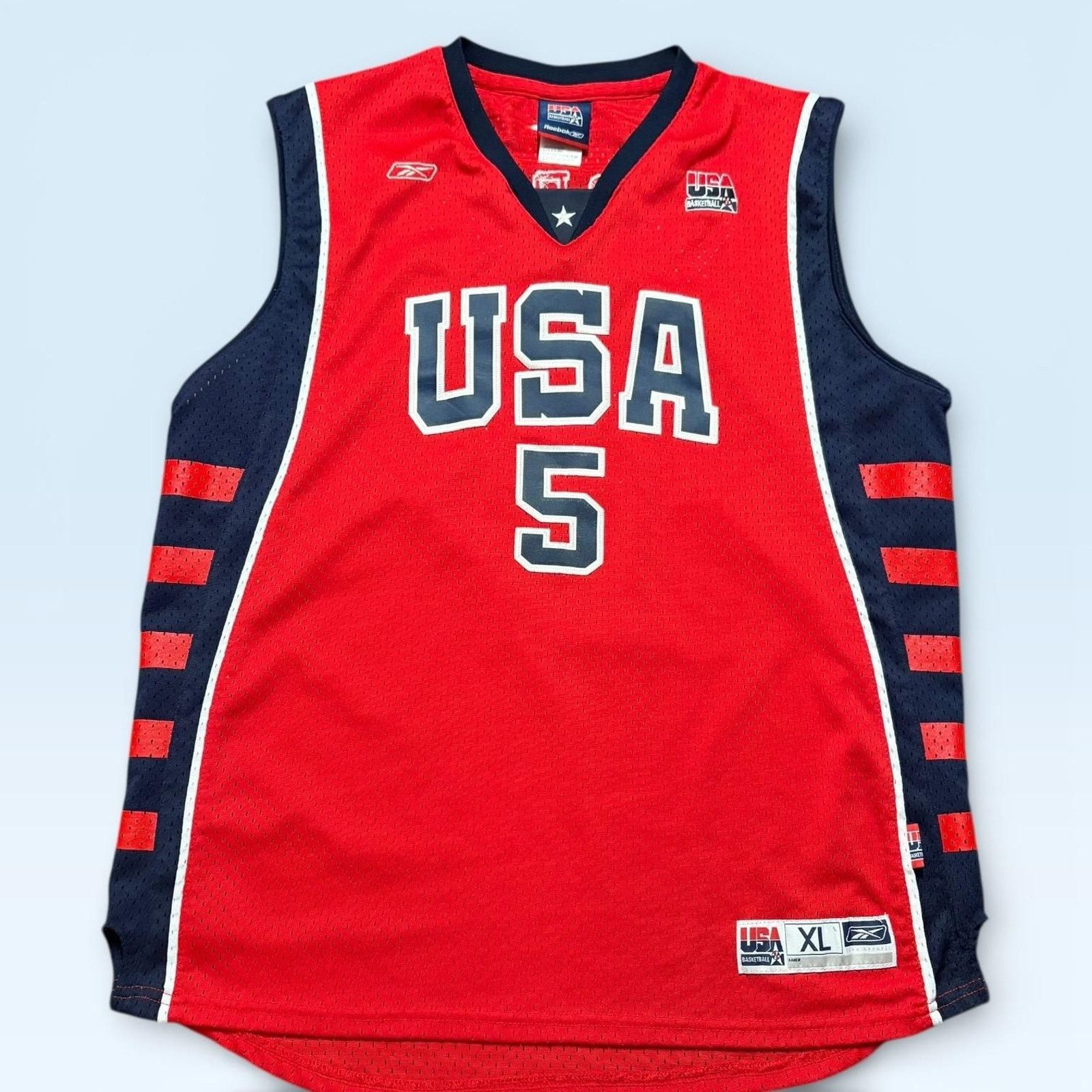 Reebok Vintage USA Basketball Jersey Boys XL 2004 Olympics Marbury Size XL / US 12-14 / IT 48-50 - 1 Thumbnail