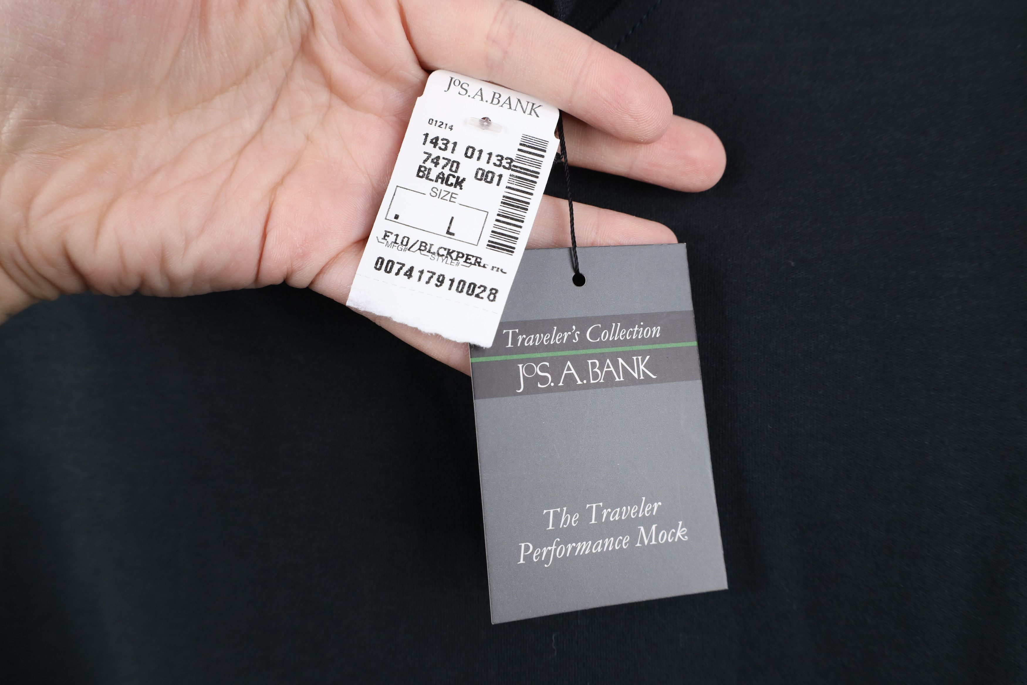 Jos. A. Bank New Jos A Bank Performance Mock Neck Long Sleeve T-Shirt Size US L / EU 52-54 / 3 - 5 Thumbnail