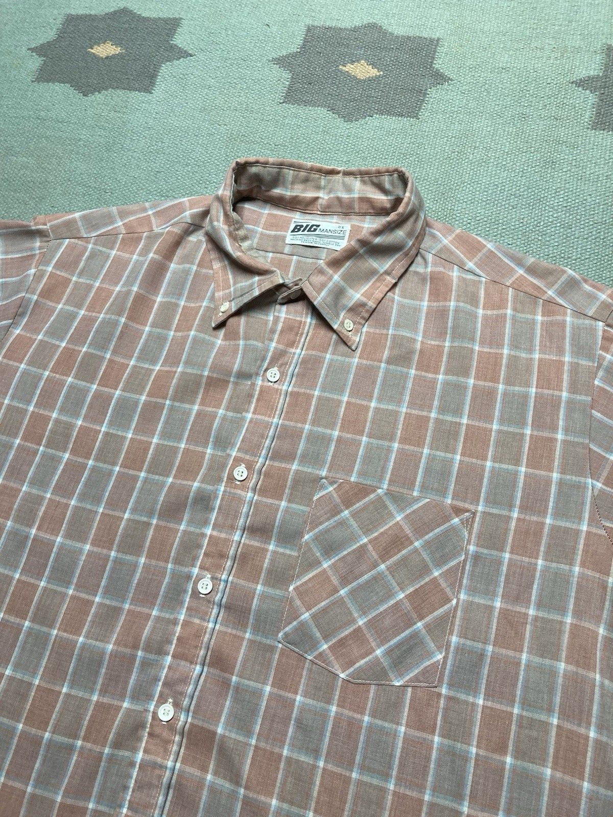 Vintage Vintage 70s 80s button shirt plaid lightweight men’s XXL Size US XXL / EU 58 / 5 - 3 Thumbnail