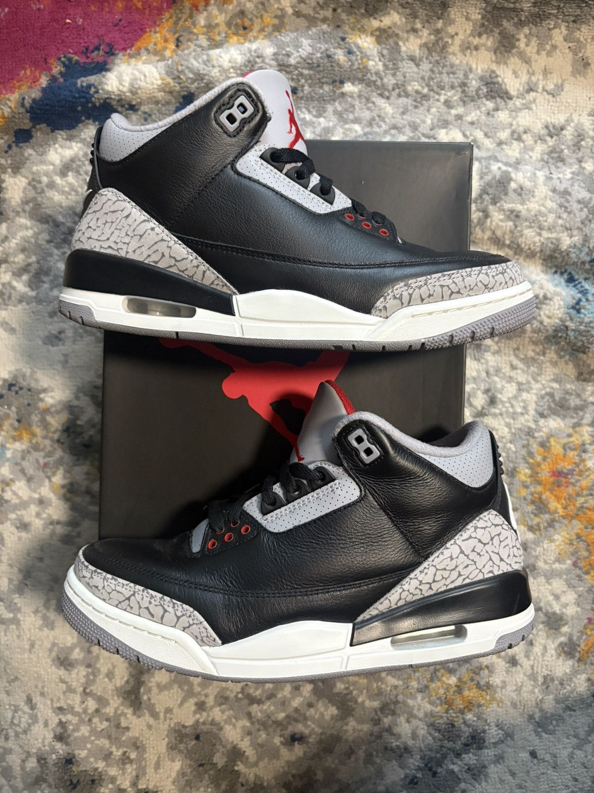 Air Jordan Retro 3 Black Cement size 8