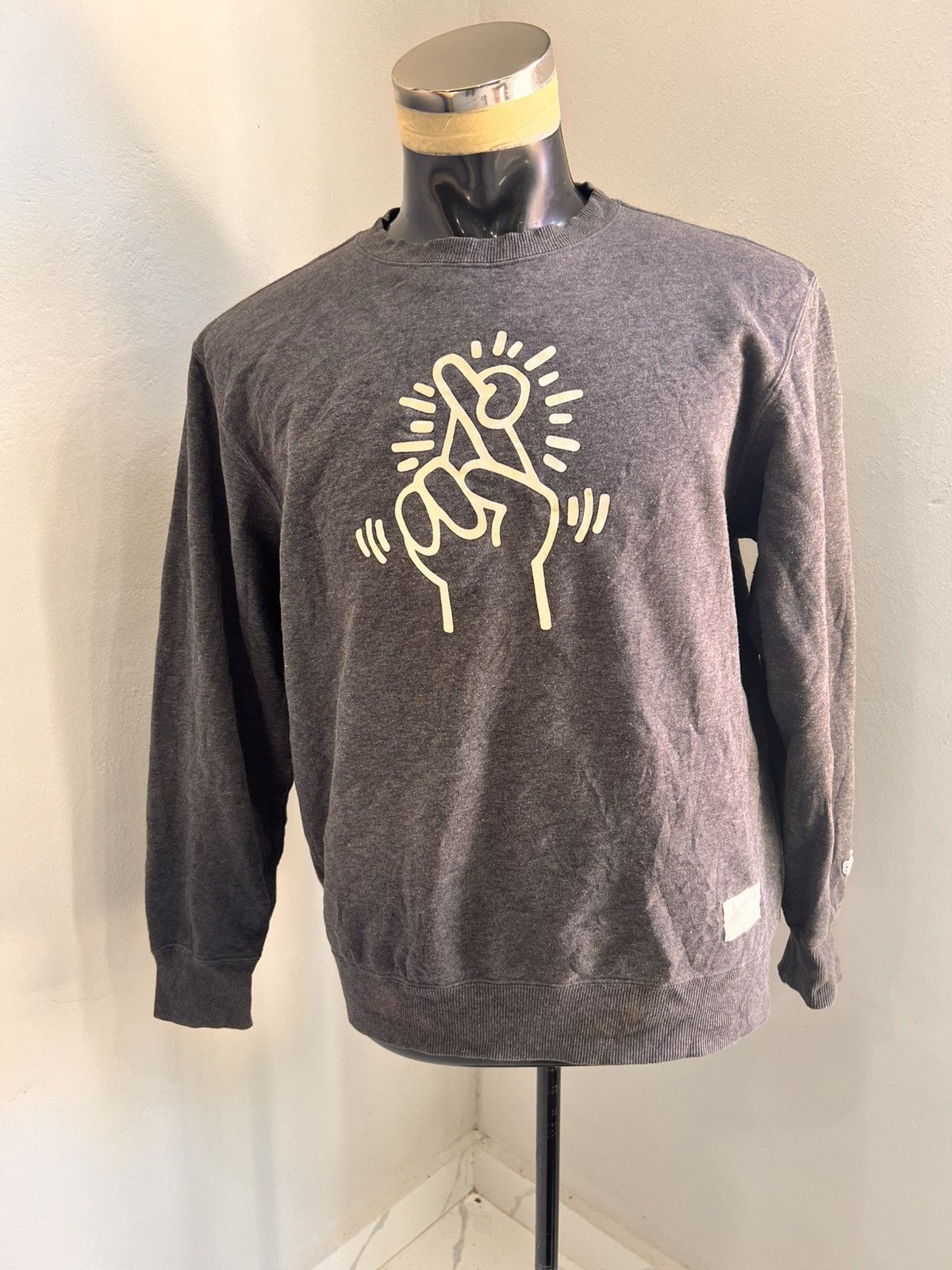 Designer × Japanese Brand × Keith Haring Vintage Keith Haring Sweater Size US M / EU 48-50 / 2 - 1 Thumbnail