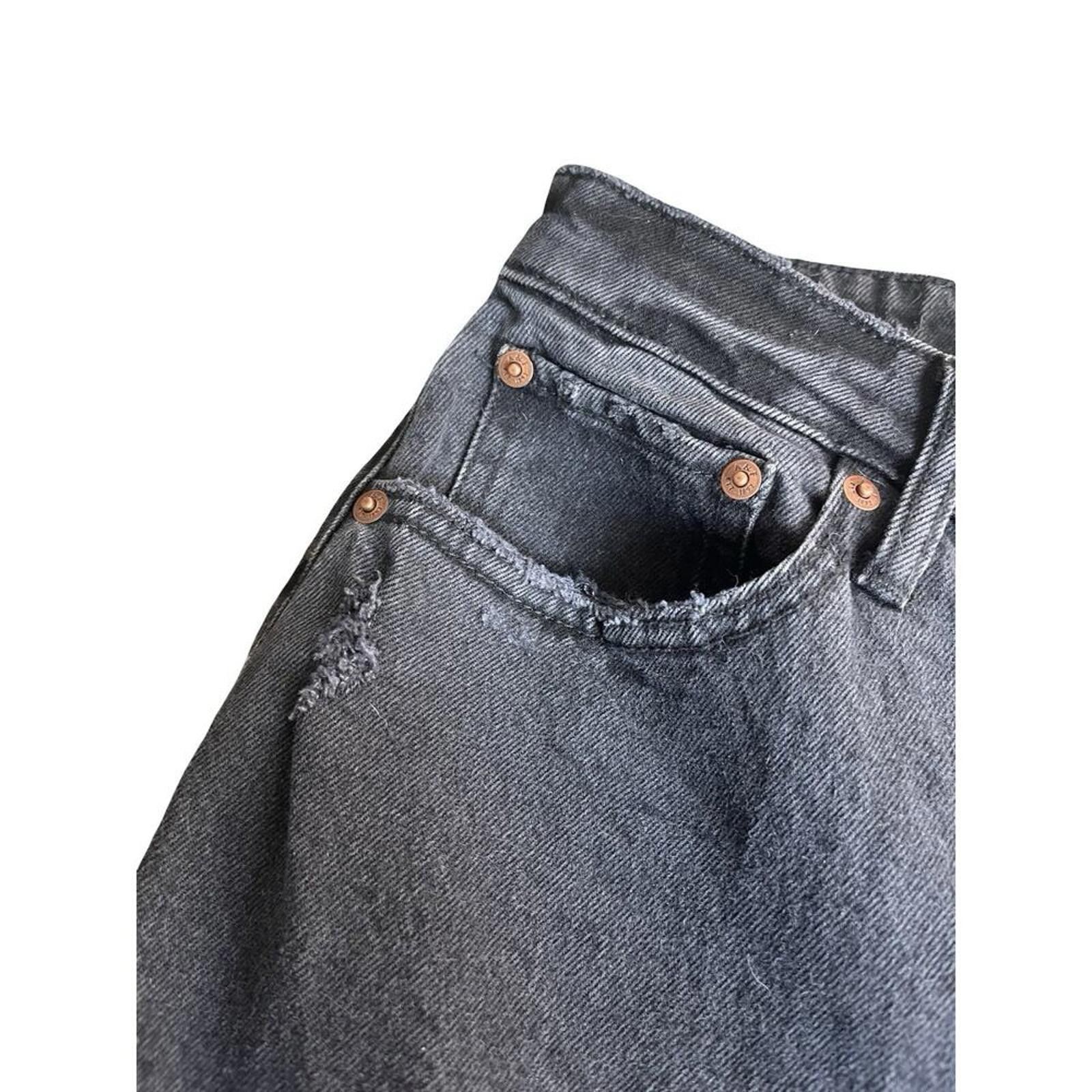 Abercrombie & Fitch Abercombie Women's Ripped Black Jeans Size 26" / US 2 / IT 38 - 6 Thumbnail