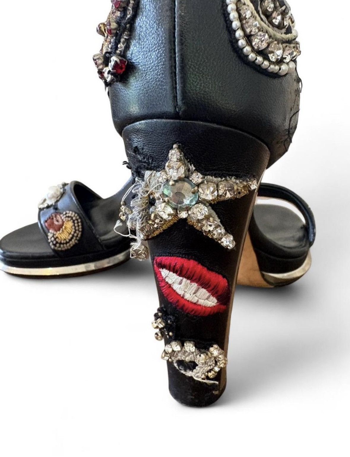 Alexander McQueen Rare Alexander McQueen Embroidered Obsession Heels Size US 8.5 / IT 38.5 - 6 Thumbnail