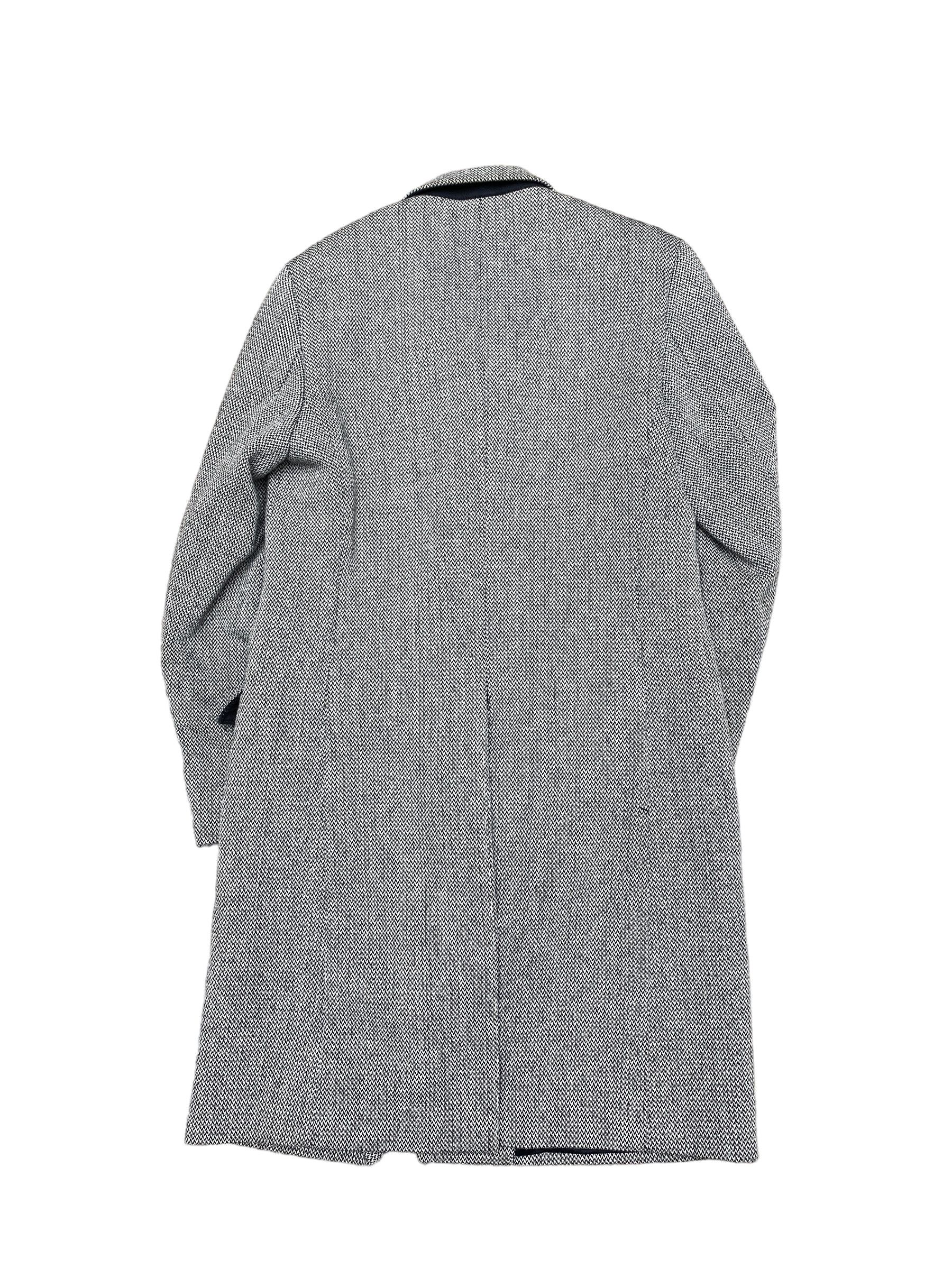 Maison Margiela Archive FW 2004 Grey / Black Herringbone Long Coat Size US M / EU 48-50 / 2 - 5 Thumbnail