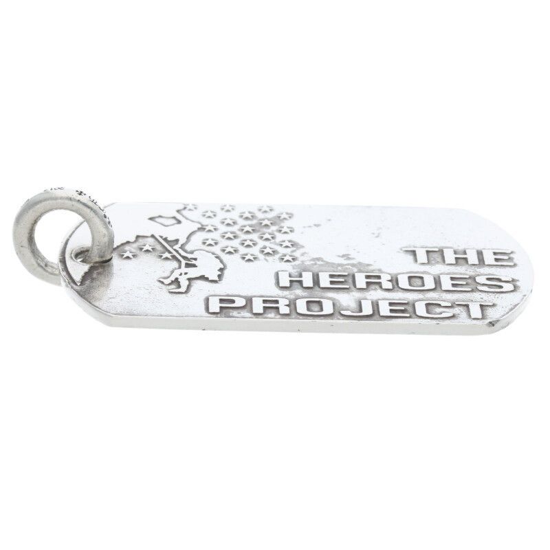 Chrome Hearts HEROES PROJECT ドックタグ CHROME HEARTS HEROES PROJECT USA FLAG DOG TAG SILVER - tianchih.com