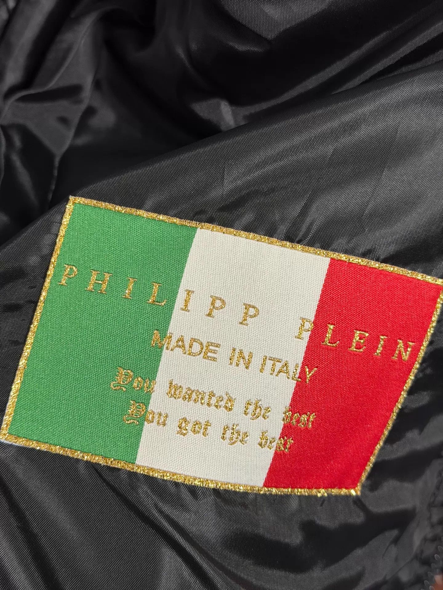 Philipp Plein Philipp Plein Slim Fit Padded Jacket Black M Size US M / EU 48-50 / 2 - 7 Thumbnail