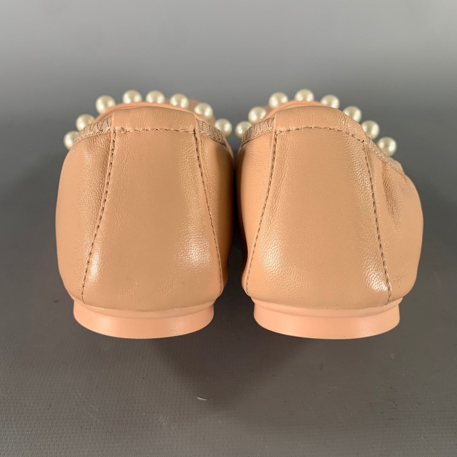 Stuart Weitzman STUART WEITZMAN Size 7 Pink White Leather Ballerina Flats Size US 7 / IT 37 - 3 Thumbnail