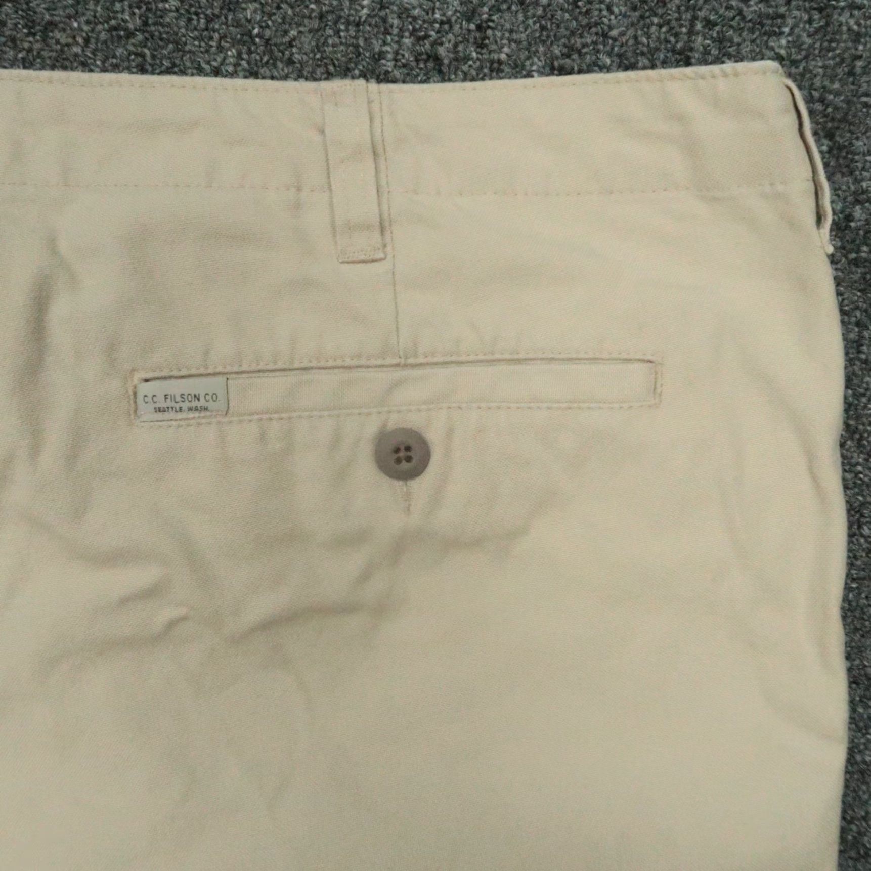 Filson Filson Pants Mens 42x34 River Rock Draftsman Canvas Chino Trouser Pockets Size US 42 / EU 58 - 6 Thumbnail