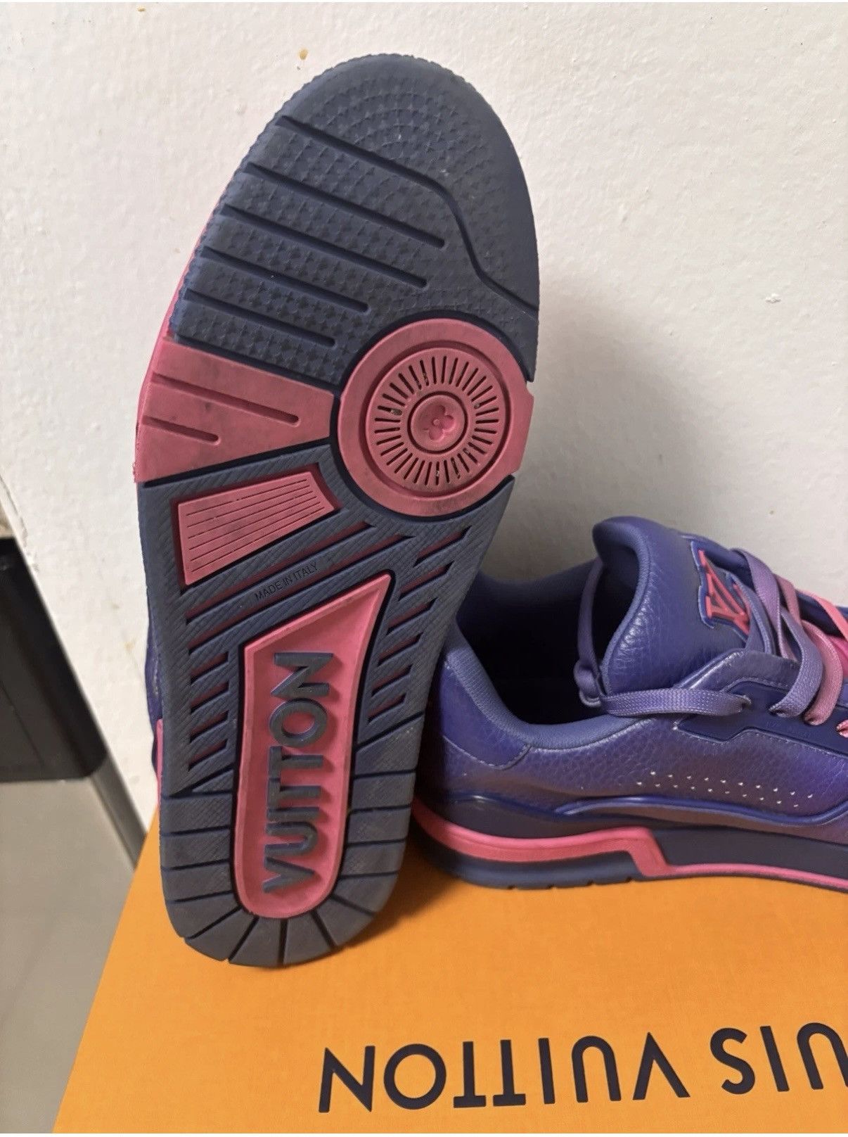 Louis Vuitton Louis Vuitton Purple Pink Monogram Trainers Size 6LV/8US Size US 8 / EU 41 - 13 Thumbnail