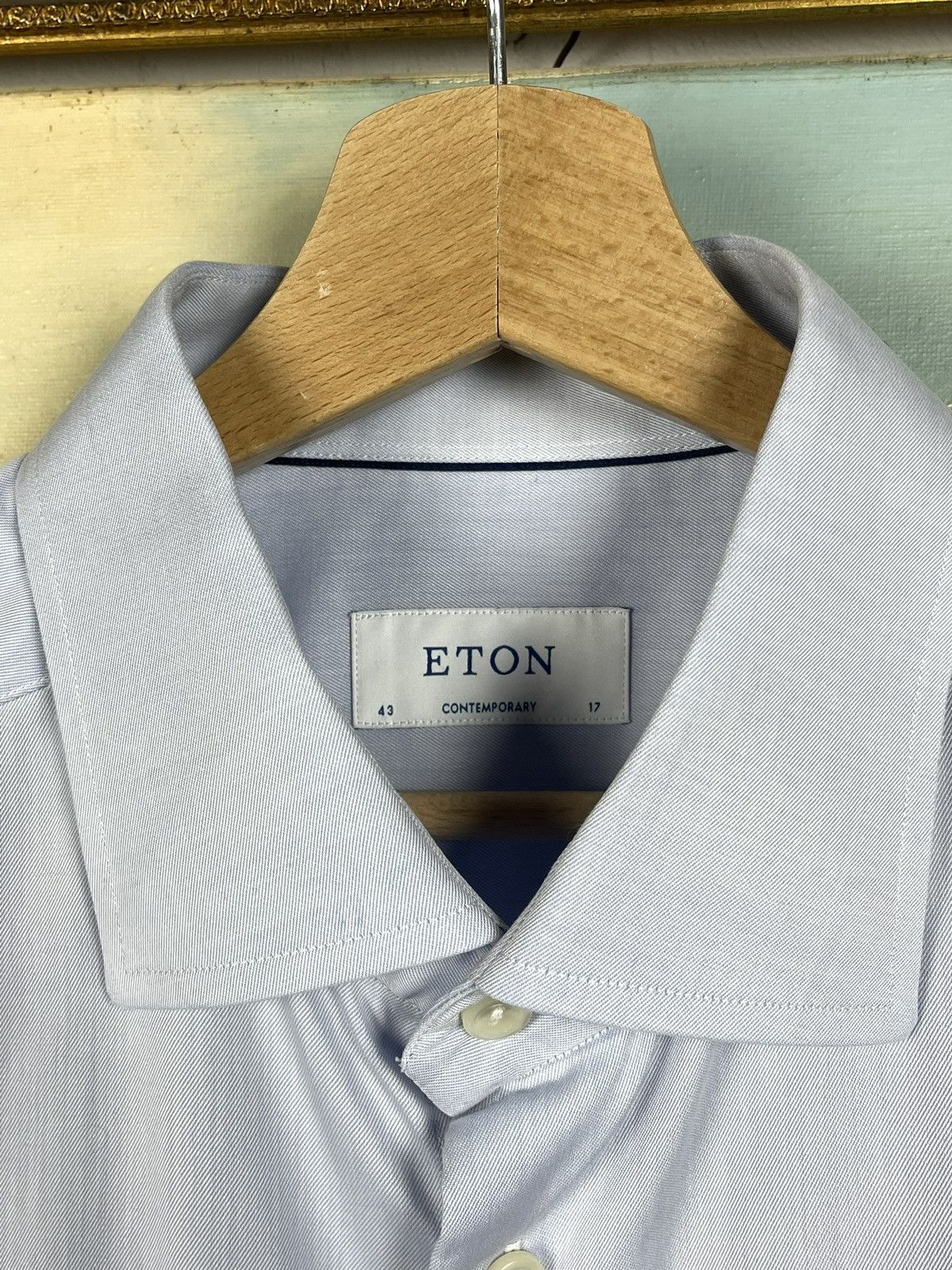 Eton Eton Blue Button Ups Shirt Old Money Luxury Designer Premium Size US XL / EU 56 / 4 - 6 Thumbnail