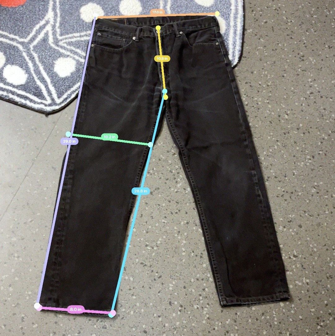 Levi's Vintage Levi's 501 Black Denim Jeans 36x30 Size US 36 / EU 52 - 3 Thumbnail