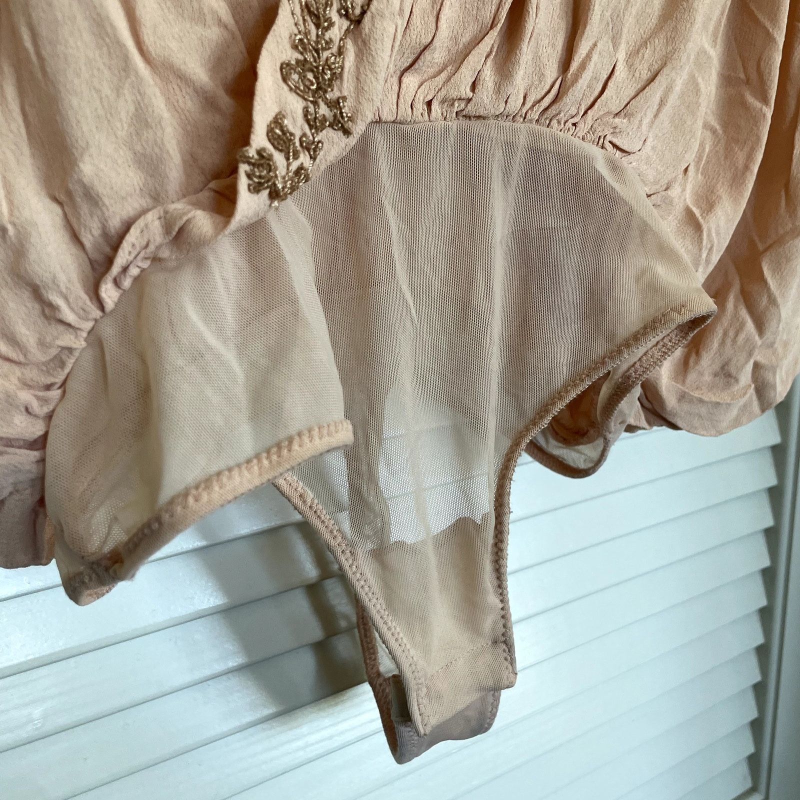 Free People Free People Pretty in Peach Summer Lover Beaded Bodysuit S Size S / US 4 / IT 40 - 9 Thumbnail