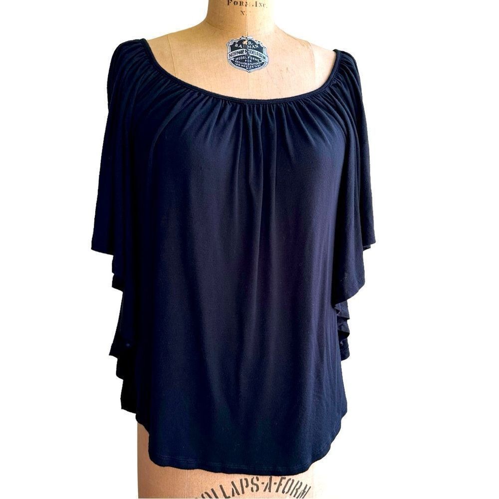 Other Storm black dolman butterfly sleeve draping soft rayon jerse Size S / US 4 / IT 40 - 1 Thumbnail