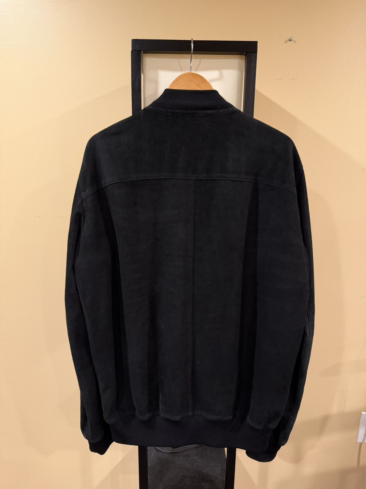 Rick Owens Rick Owens Flight Blistered Lamb Leather Black Bomber Jacket Size US XL / EU 56 / 4 - 15 Thumbnail