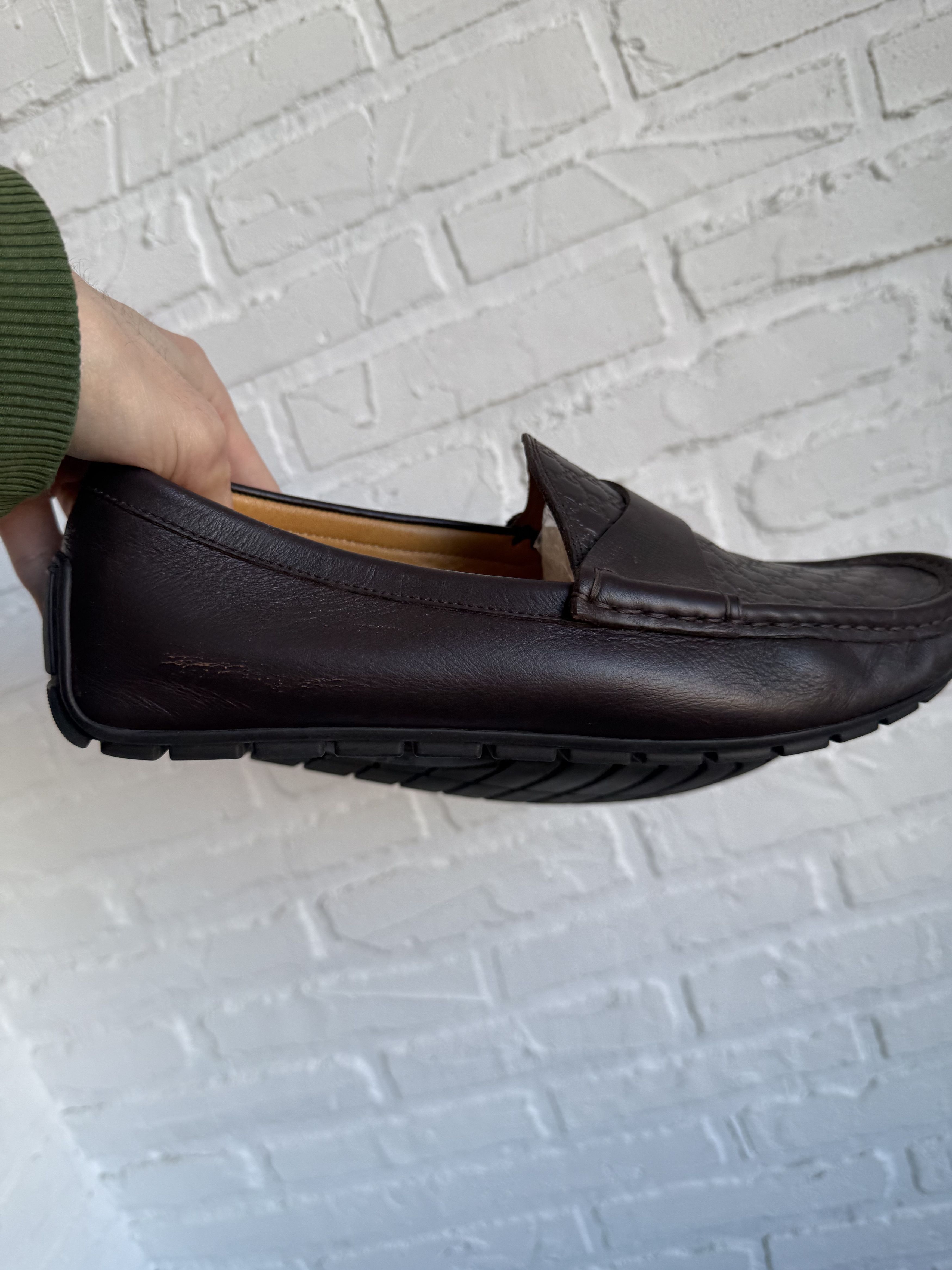 Gucci Gucci Guccissima brown driving loafers slip on Size US 8.5 / EU 41-42 - 14 Thumbnail