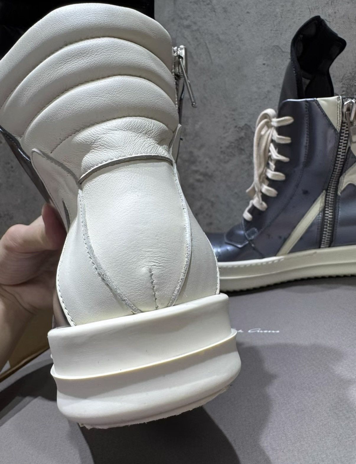 Rick Owens Rick Owens Geobasket, Inverted Triangle K37 Size US 8 / IT 38 - 7 Thumbnail