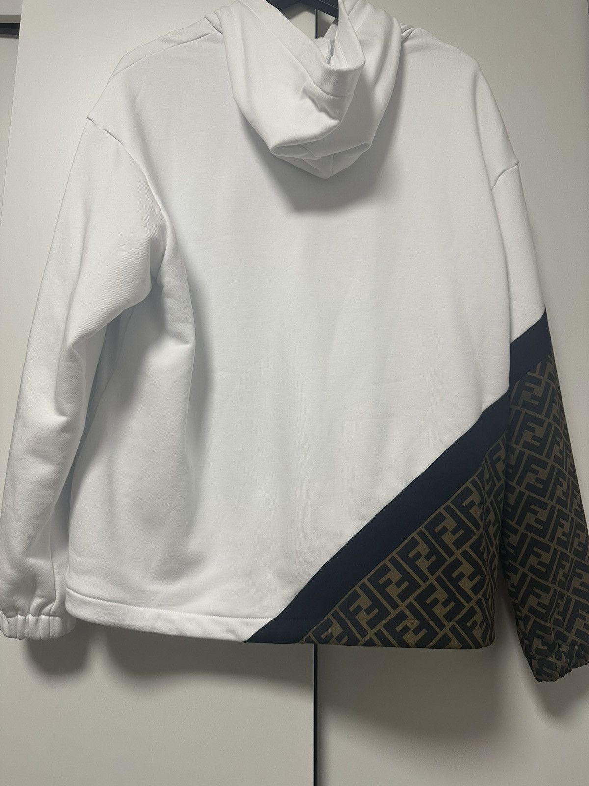 Fendi Fendi White FF Hoodie Size US L / EU 52-54 / 3 - 7 Thumbnail