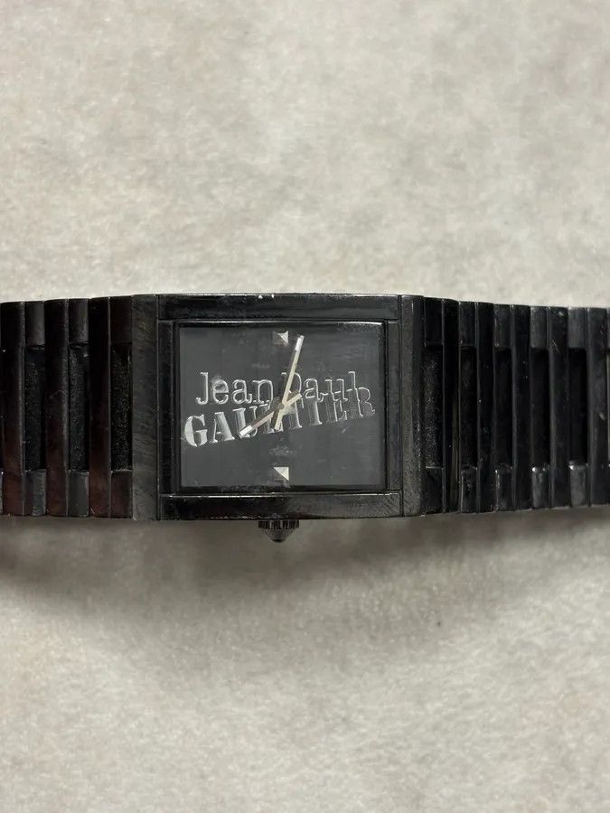 Jean Paul Gaultier 2000s Jean Paul Gaultier Black Rail Watch Size ONE SIZE - 9 Thumbnail
