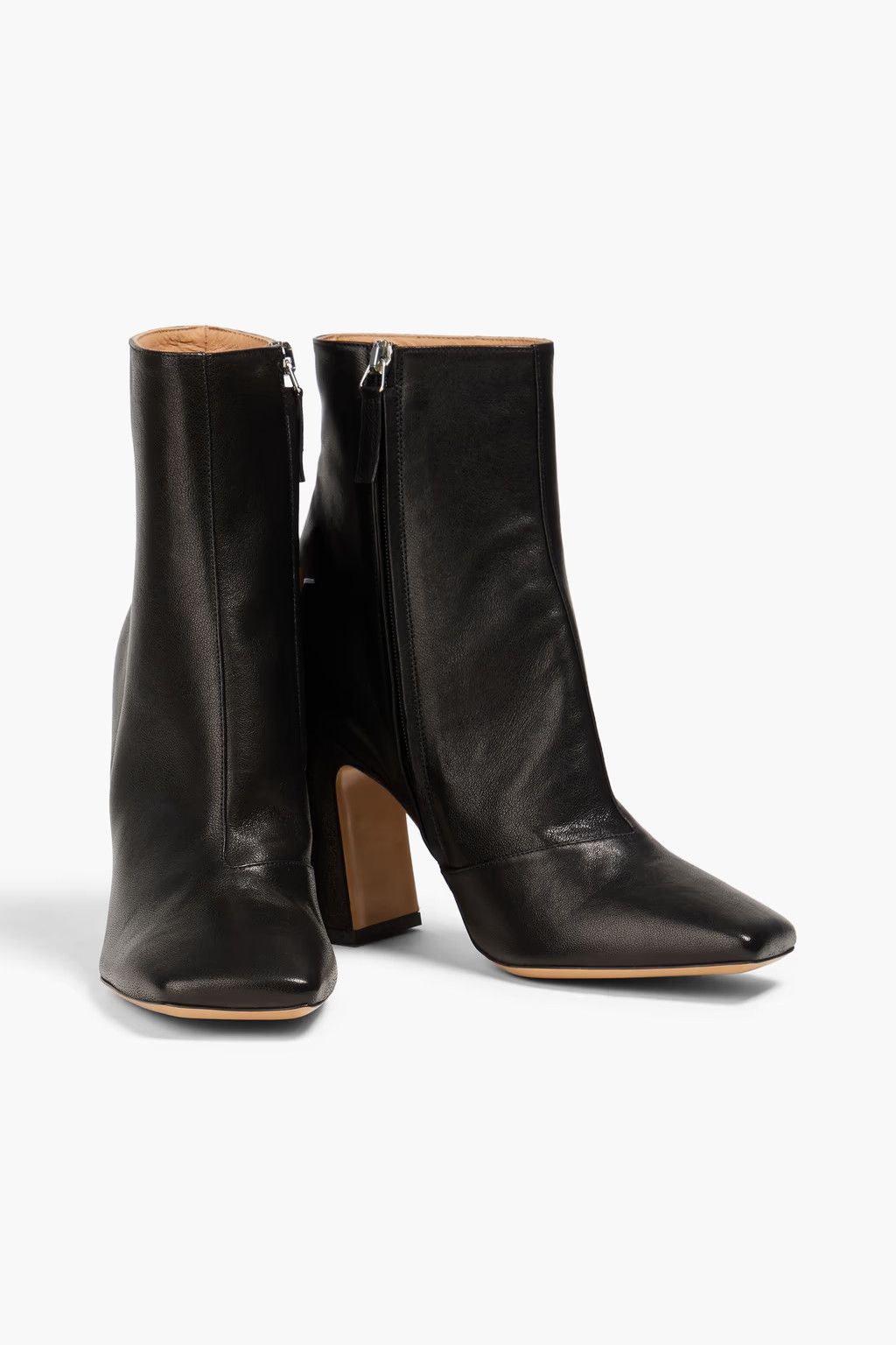 Maison Margiela o1mle0426 Shiny Leather Ankle Boots in Black Size US 6.5 / IT 36.5 - 2 Thumbnail