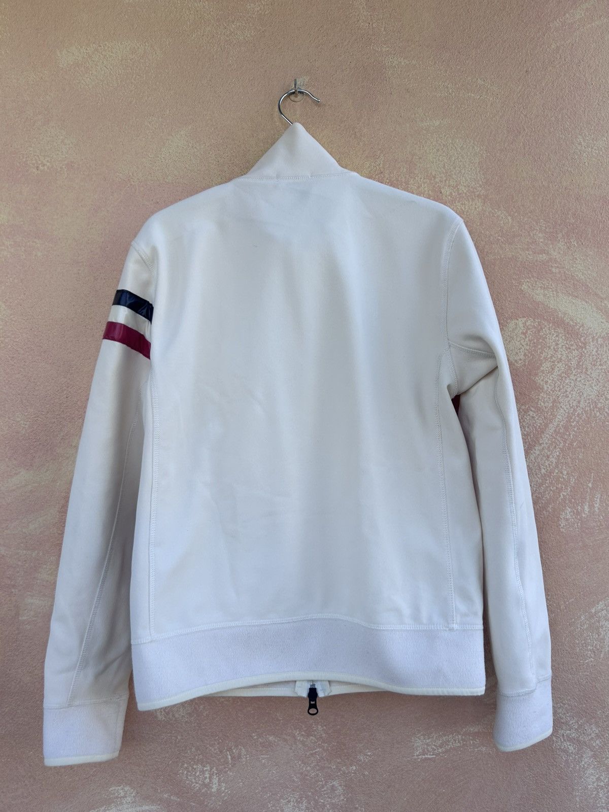 Moncler white striped polyester zip jacket NEW margiela rick owens Size US S / EU 44-46 / 1 - 5 Thumbnail
