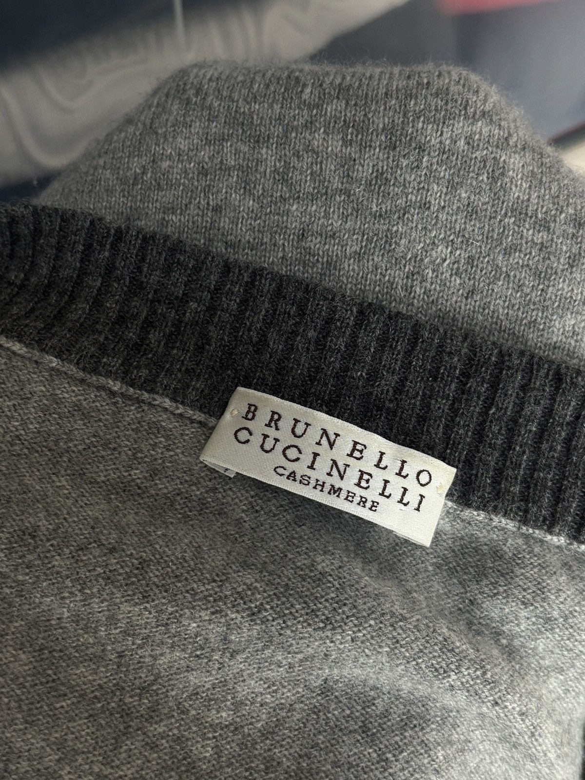 Brunello Cucinelli Brunello Cucinelli Cashmere V Neck Sweater Pullover Size US XL / EU 56 / 4 - 10 Thumbnail