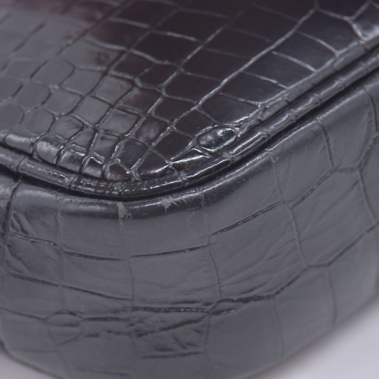 Saint Laurent Paris 2019 Saint Laurent Calfskin Crocodile Embossed Monogram Mini Size ONE SIZE - 10 Thumbnail