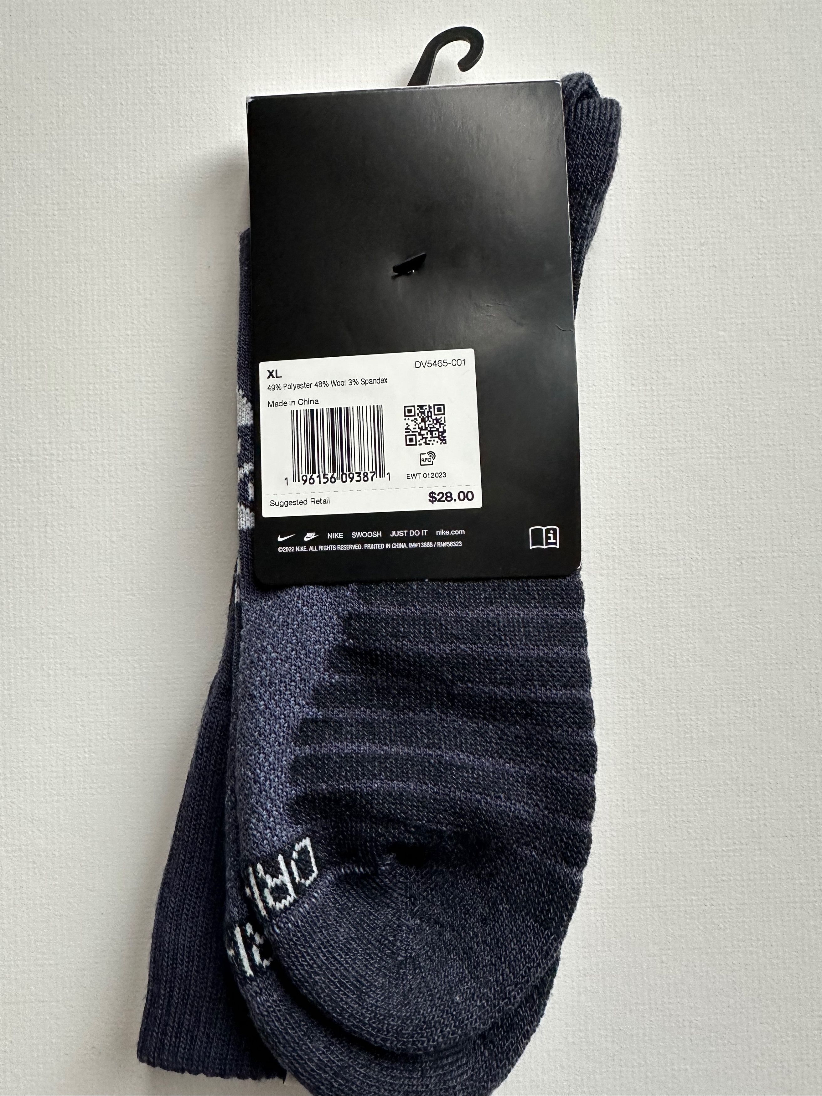 Nike ACG Nike ACG Dri-Fit Logo Socks - Dark Blue - Size 12 - 15 (NWT) Size ONE SIZE - 3 Thumbnail