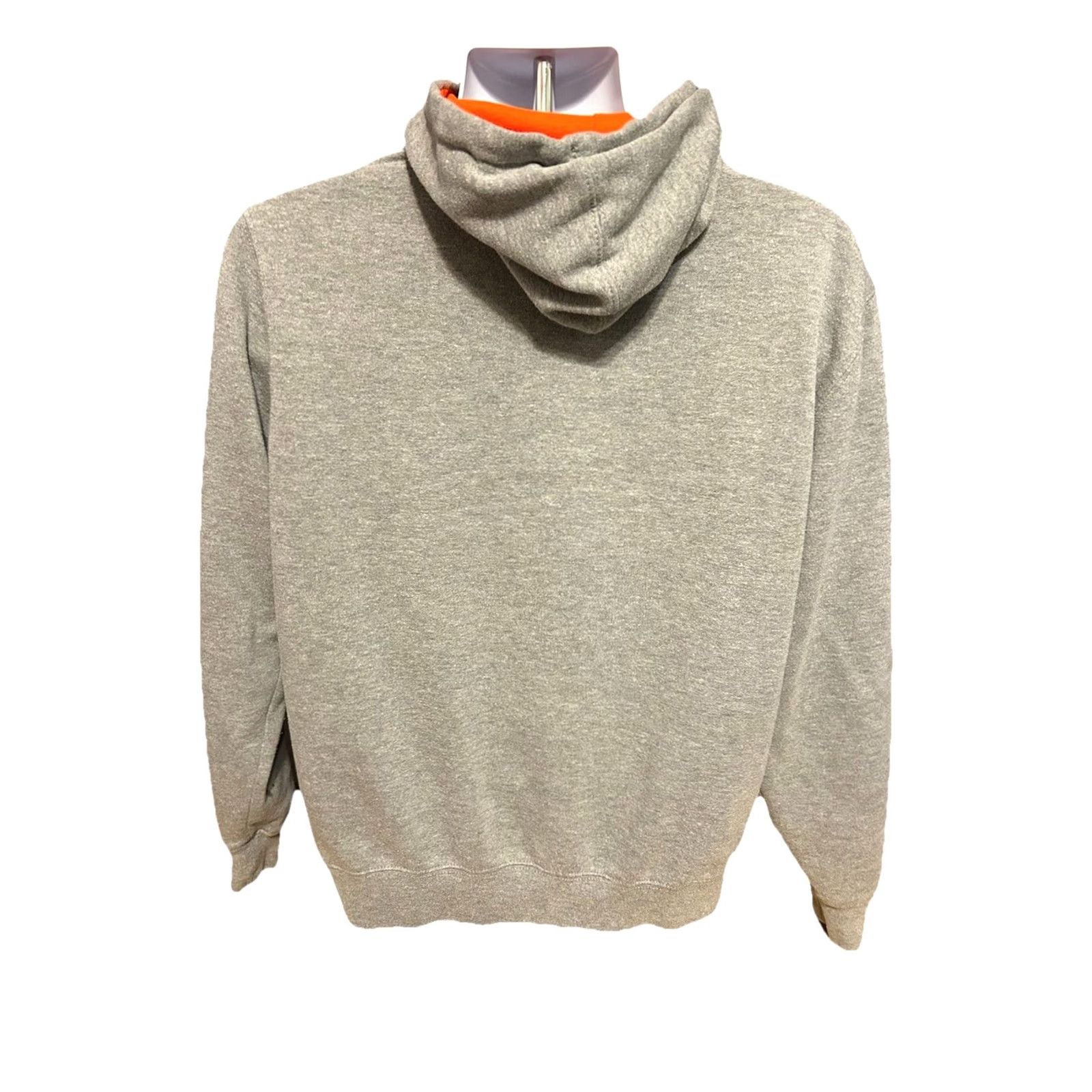 Vintage VTG Clemson University Tigers Hoodie Adult Medium Gray Orange Stitched Front Size US M / EU 48-50 / 2 - 3 Thumbnail