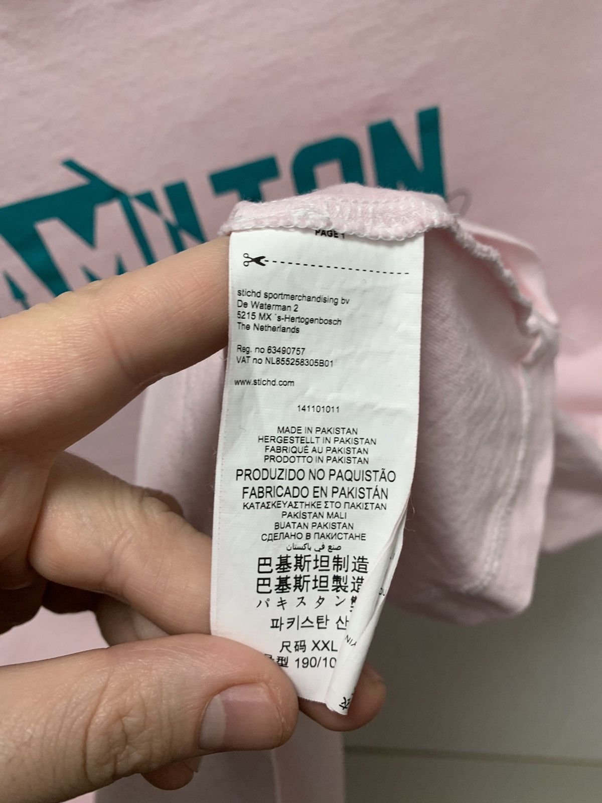Hamilton Mercedes Benz petronas Hamilton 2xl xxl pink t-shirt Size US XXL / EU 58 / 5 - 6 Thumbnail