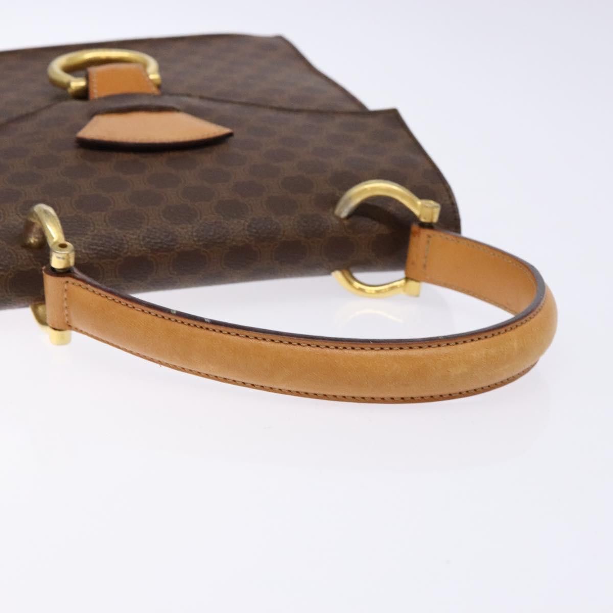 Celine CELINE Macadam Canvas Hand Bag Pvc Leather Brown Gold Size ONE SIZE - 7 Thumbnail