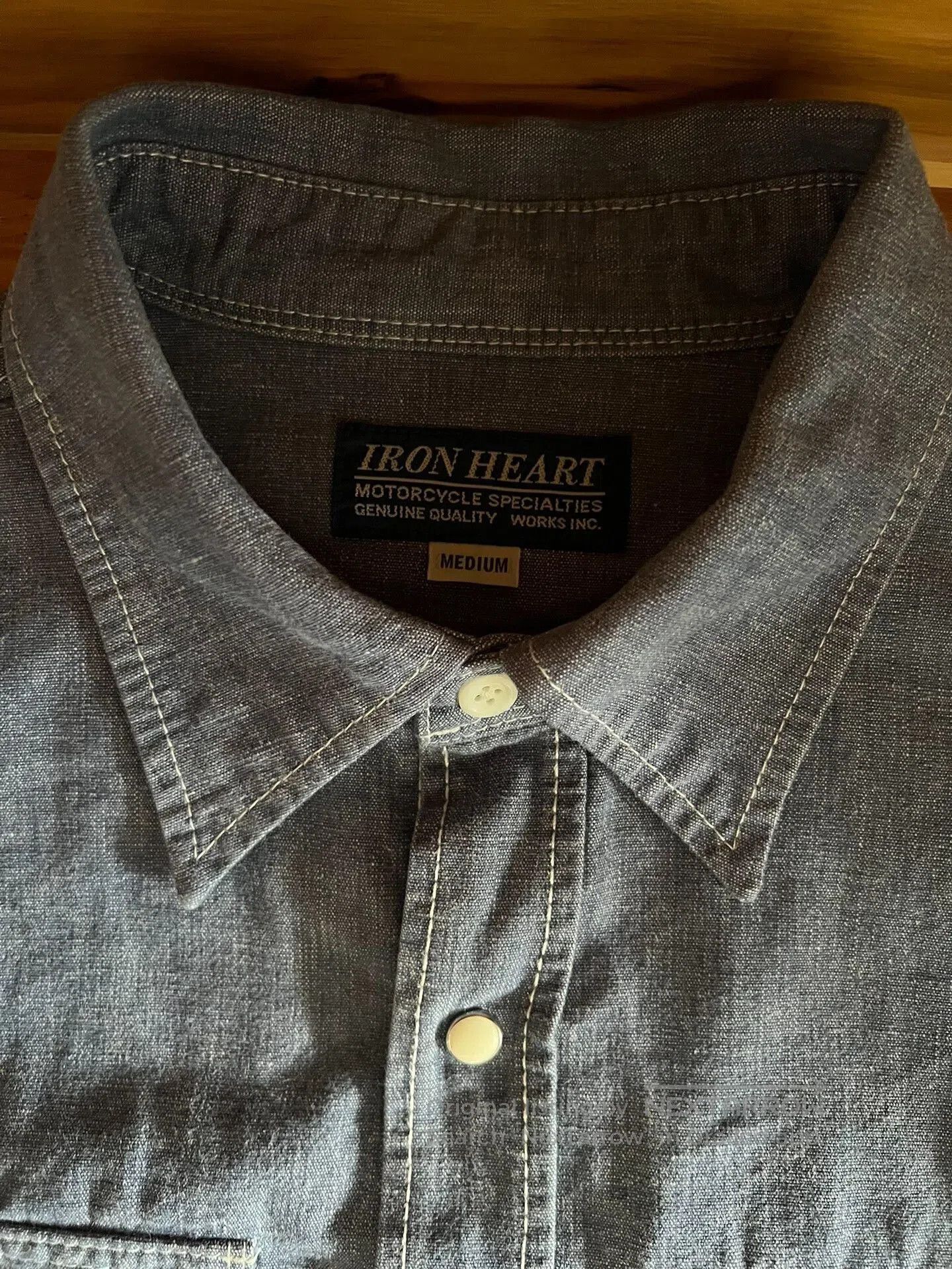 Iron Heart Iron Heart Blue Denim Work Shirt. Size US M / EU 48-50 / 2 - 8 Thumbnail