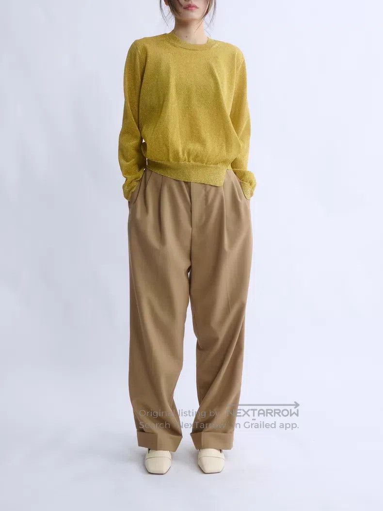 Junya Watanabe Junya Watanabe Metallic Knit Asymmetric Top Size S / US 4 / IT 40 - 2 Thumbnail
