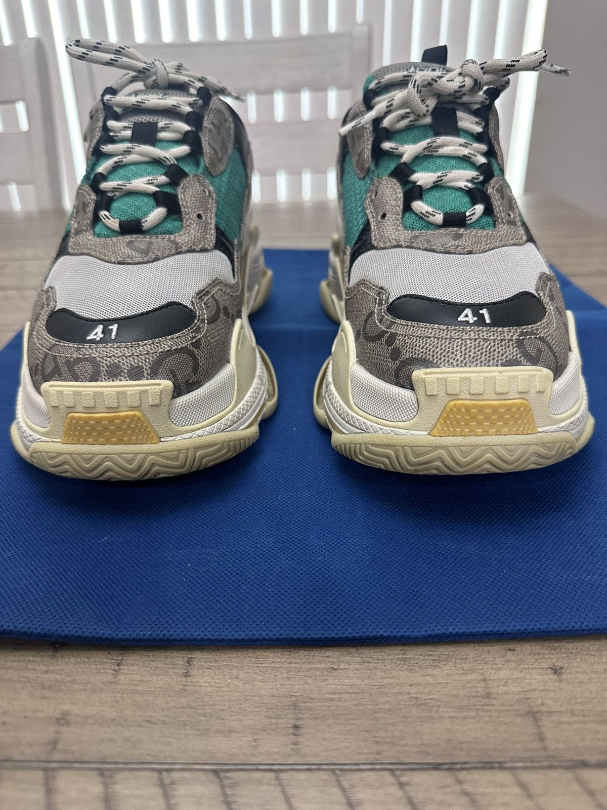 Balenciaga × Gucci Gucci balenciaga triple s sneakers Size US 8 / EU 41 - 3 Thumbnail