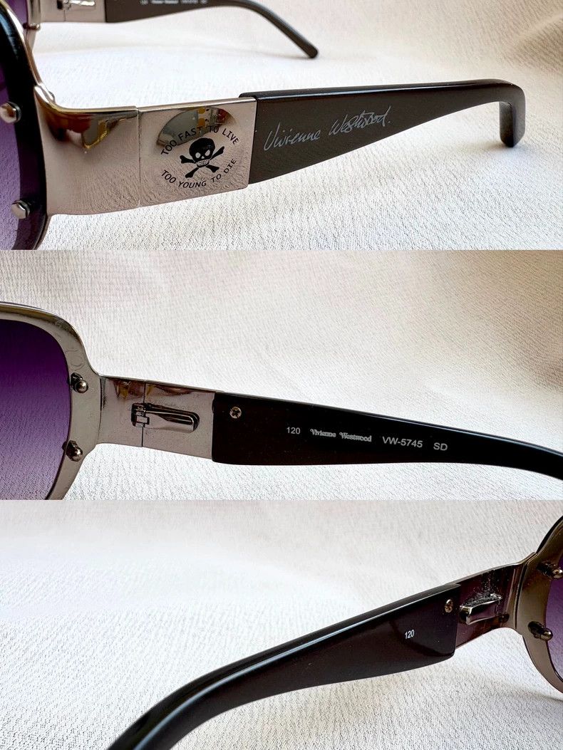 Vivienne Westwood Vivienne Westwood Vintage Purple Gradient Saturn Skull Sun Size ONE SIZE - 2 Thumbnail