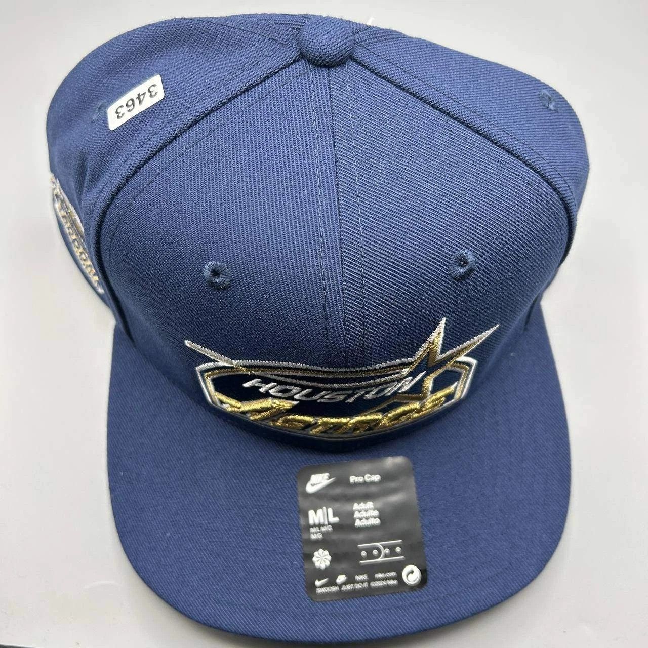 Nike Houston Astros x Nike Pro Hat Men M-L Dri-Fit Snap Back Cap Size ONE SIZE - 8 Thumbnail