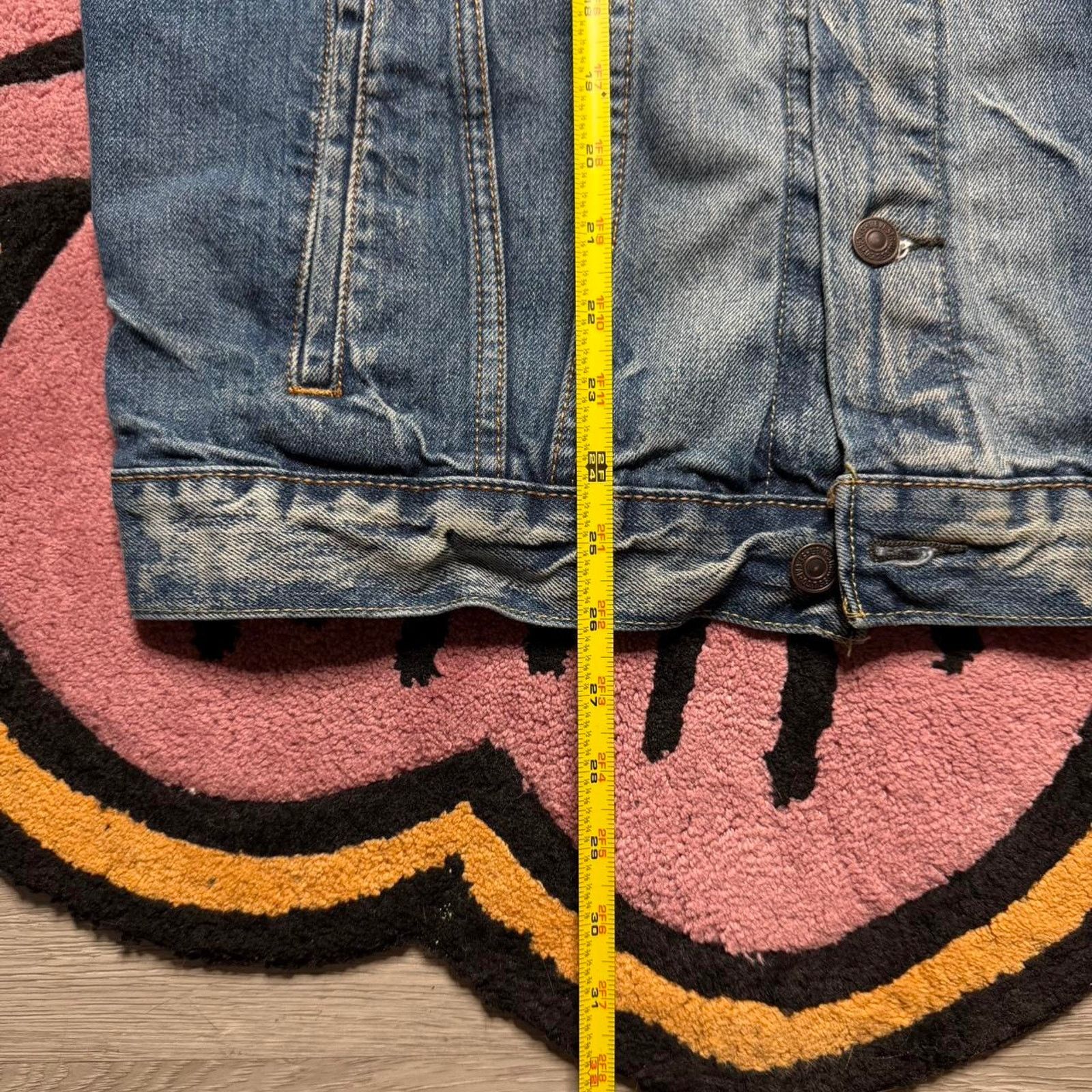 Levi's Levi’s Strauss Distressed Wash Denim Jean Trucker Jacket Size US L / EU 52-54 / 3 - 5 Thumbnail
