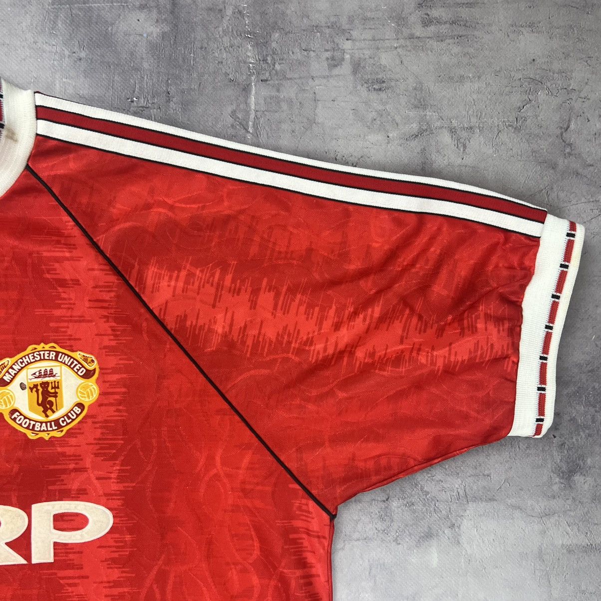 Adidas Rare! Manchester United Adidas 1990 Soccer Jersey Shirt Size US L / EU 52-54 / 3 - 7 Thumbnail