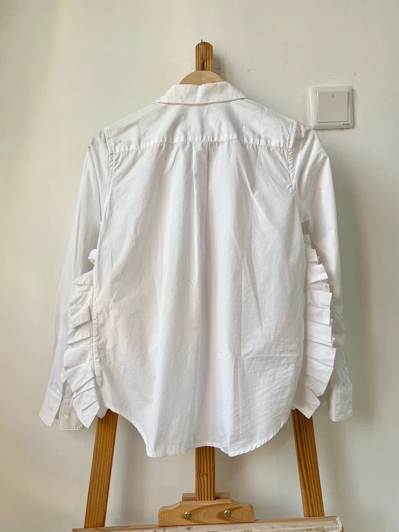 Comme des Garcons Comme Des Garcons Long Sleeve Shirt with Slit Pouched Lace Size XS / US 0-2 / IT 36-38 - 2 Thumbnail