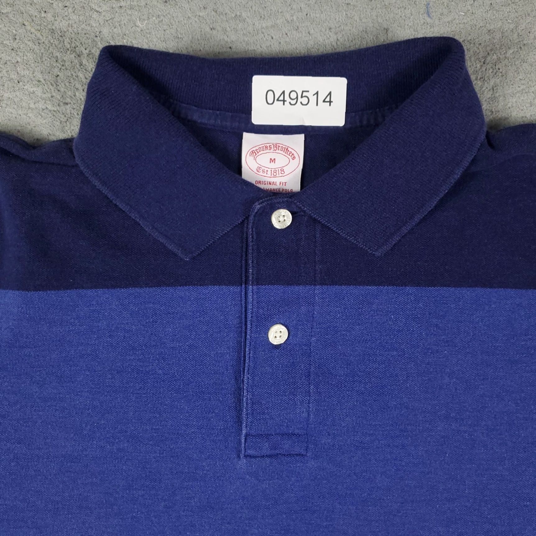 Brooks Brothers Brooks Brothers Striped Polo Shirt Mens Medium Blue Casual Short Sleeve Size US M / EU 48-50 / 2 - 2 Thumbnail