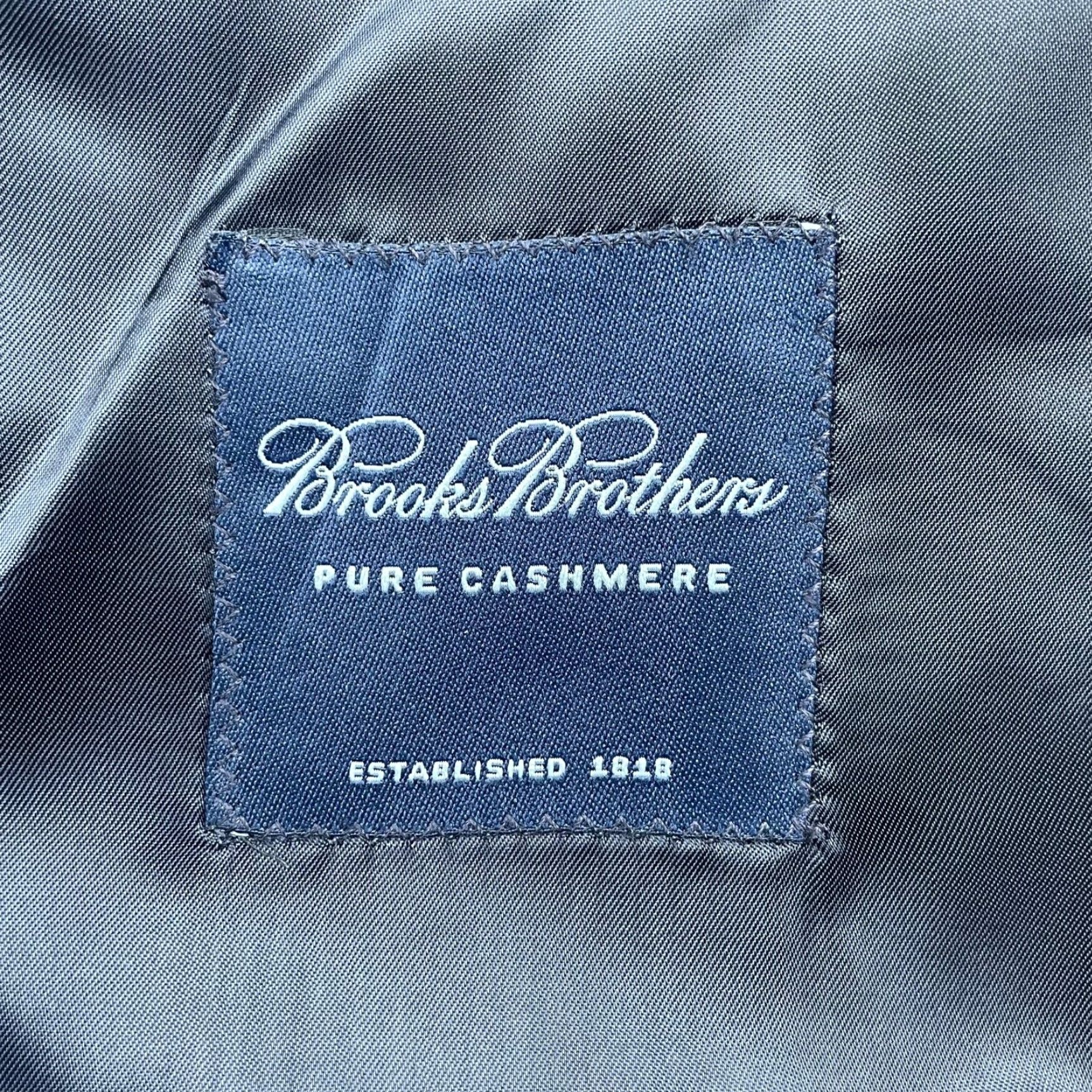 Brooks Brothers Brooks Brothers x Loro Piana Mens Blazer 3-Button Navy Blue 100% Cashmere 46 Long Regular Fit Mens Womens Womens Size 46R - 5 Thumbnail