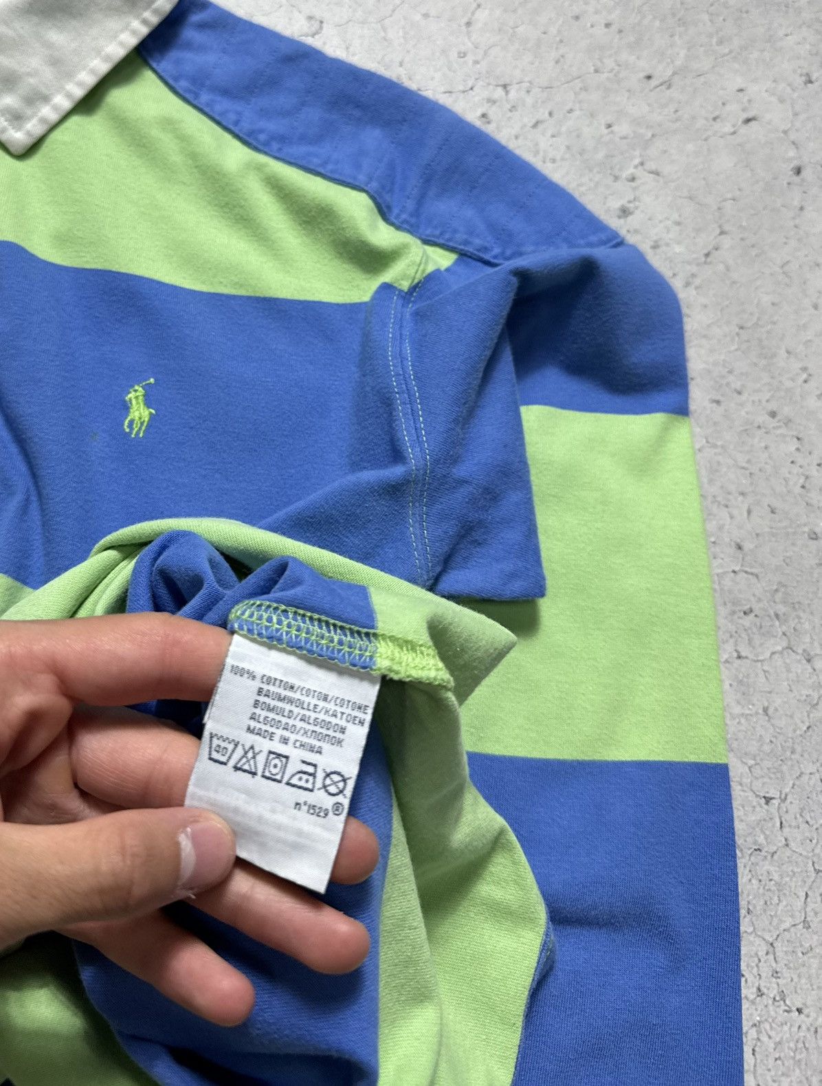 Polo Ralph Lauren Polo Ralph Lauren Vintage Rugby Sweatshirt Striped Y2K PRL Size US S / EU 44-46 / 1 - 4 Thumbnail