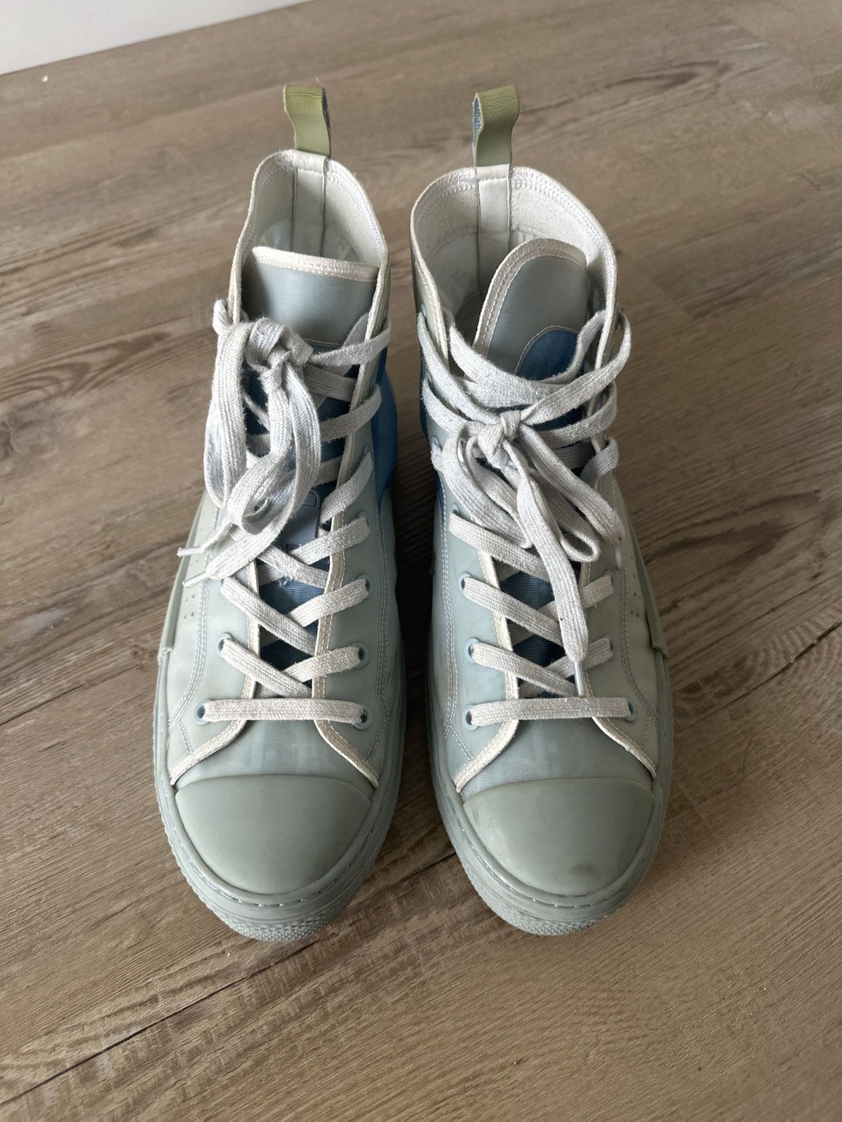 Daniel Arsham × Dior X DANIEL ARSHAM Oblique Mens B23 High Top Sneakers Size US 11 / EU 44 - 3 Thumbnail