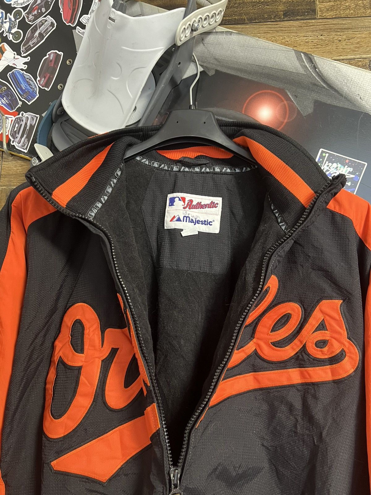 Vintage Vintage Mens Jacket Majestic MLB Baltimore Orioles Baseball Size US M / EU 48-50 / 2 - 10 Thumbnail