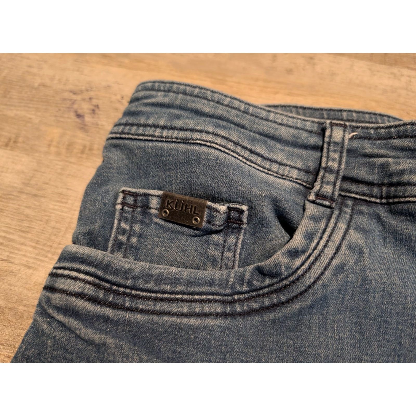 Denime Kuhl Jeans Klassik Fit Denim 42x30 Regular Straight Blue Indigo Stretch Mens Size US 42 / EU 58 - 5 Thumbnail